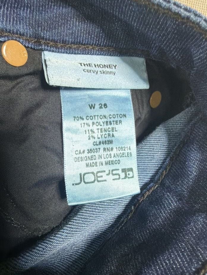 Joe's Jeans The Honey Curvy Skinny Size 26 Dark Wash Jeans 4