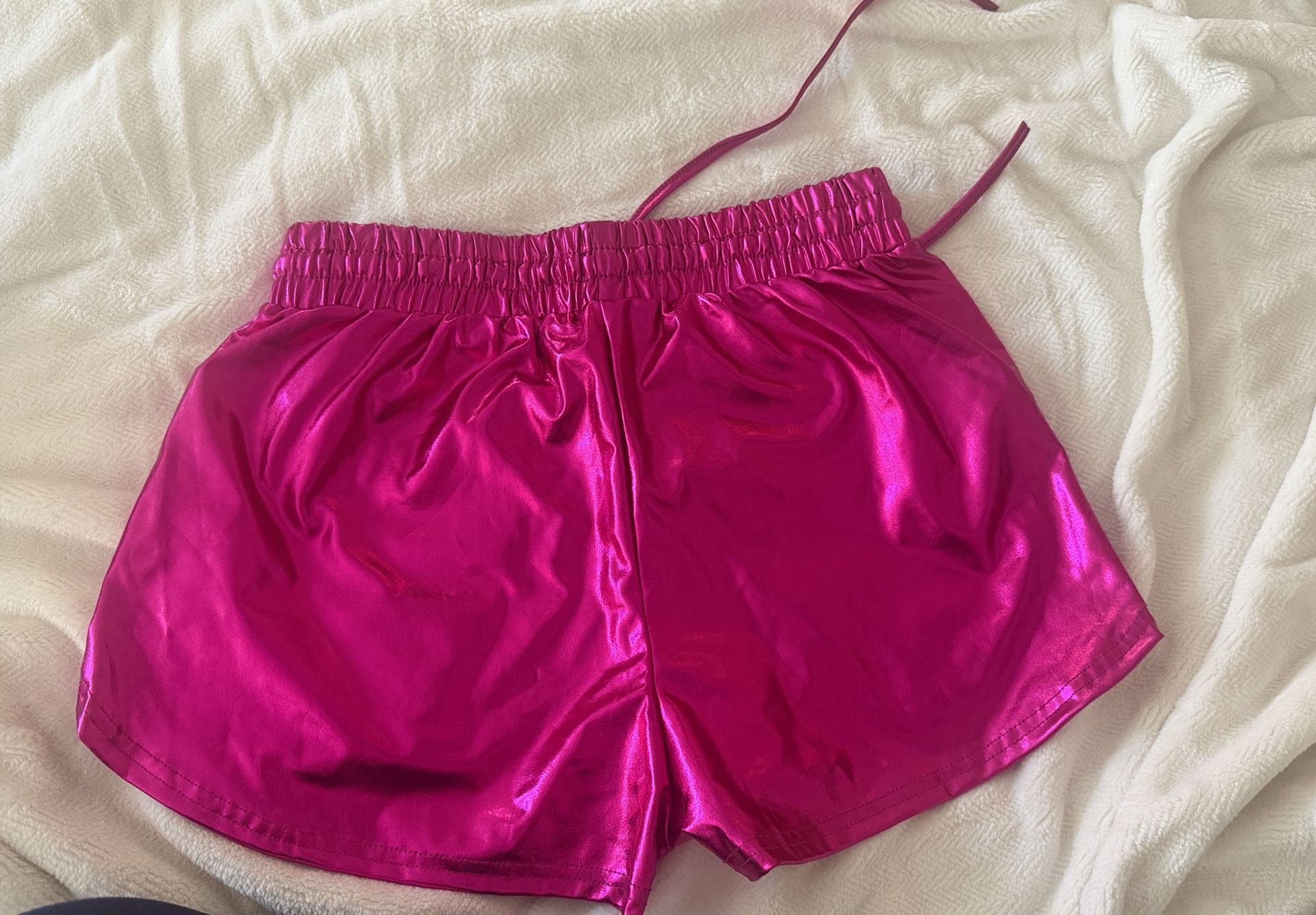 Metallic Shorts Pink 80’s Vibe 3
