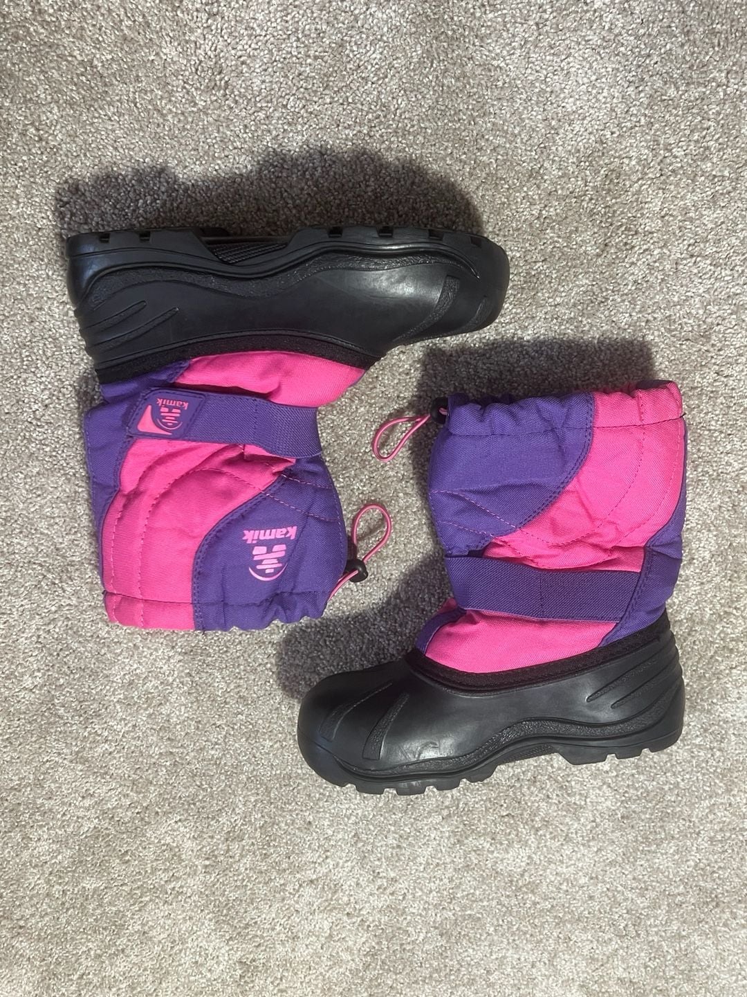 Kamik Snowbug Winter Boots youth Size 3 PurpleMagenta 3