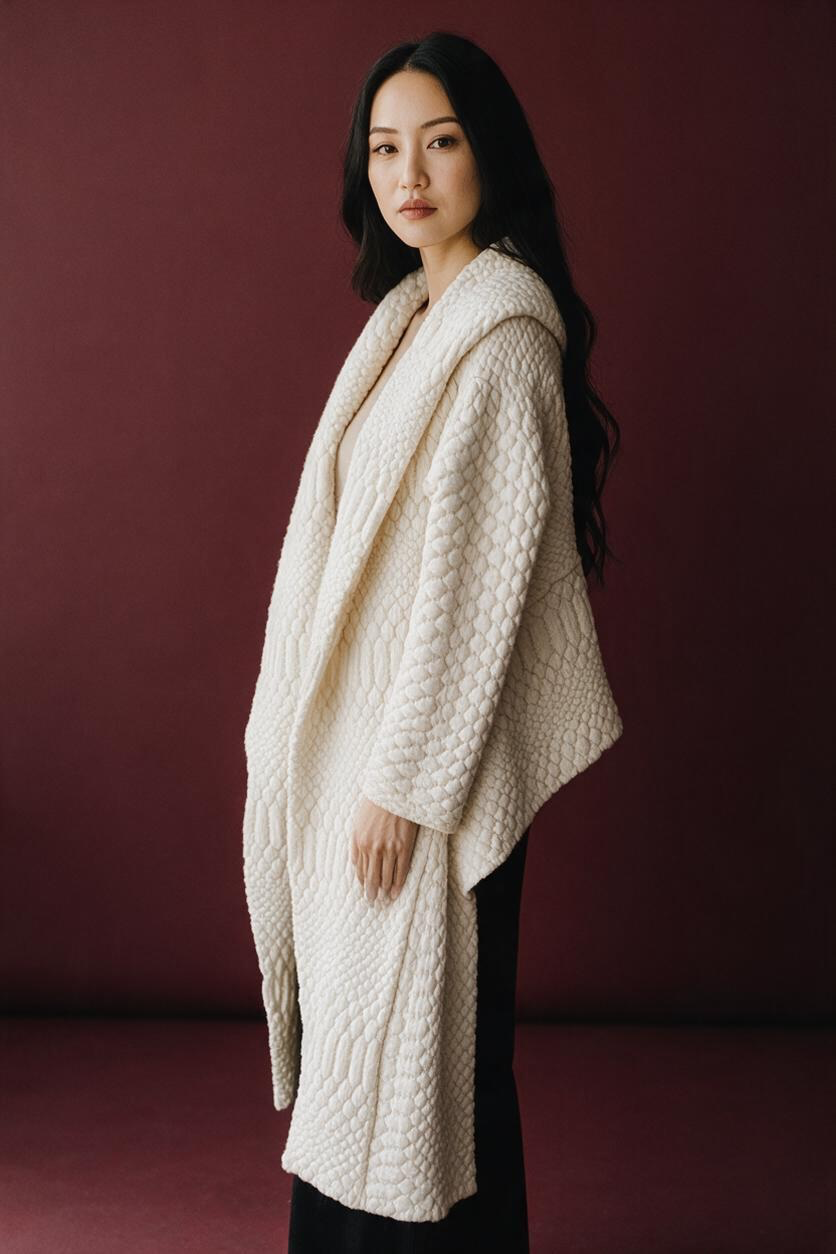 Alexis Quilted Cardigan Size M White 2