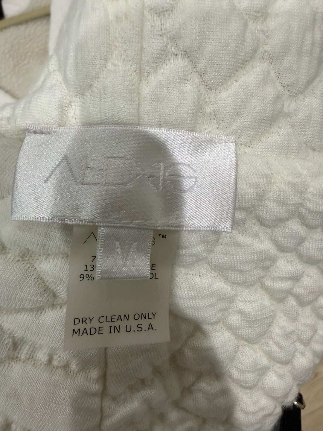 Alexis Quilted Cardigan Size M White 3