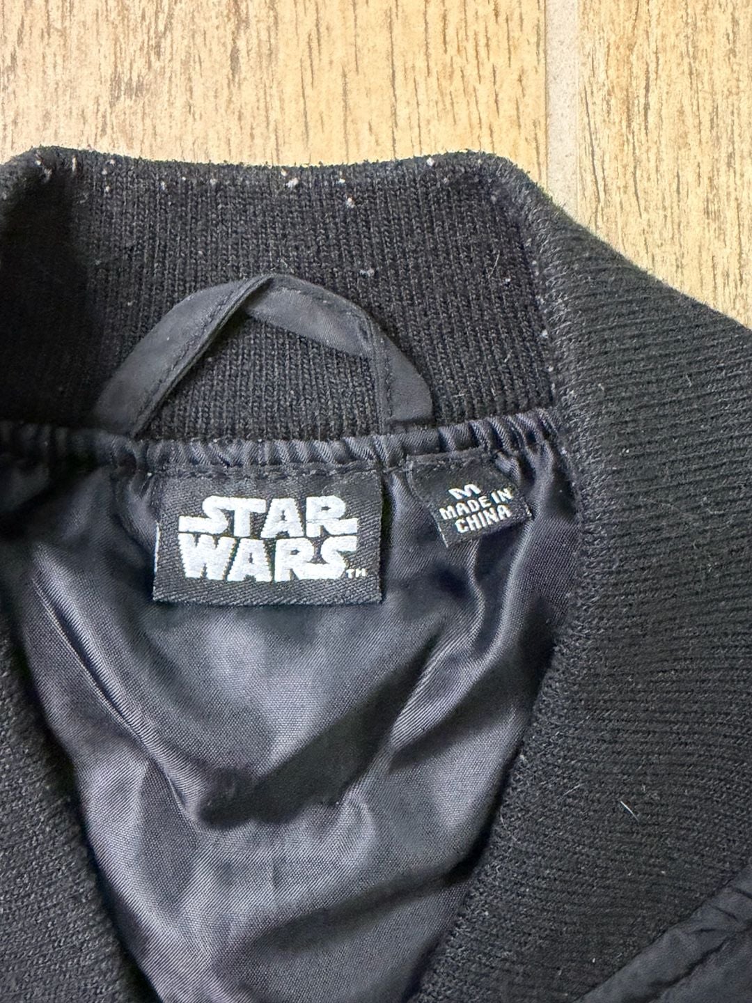Men’s Star Wars Rebel Alliance Bomber Jacket Size M Black X-Wing Squadron Gift 5