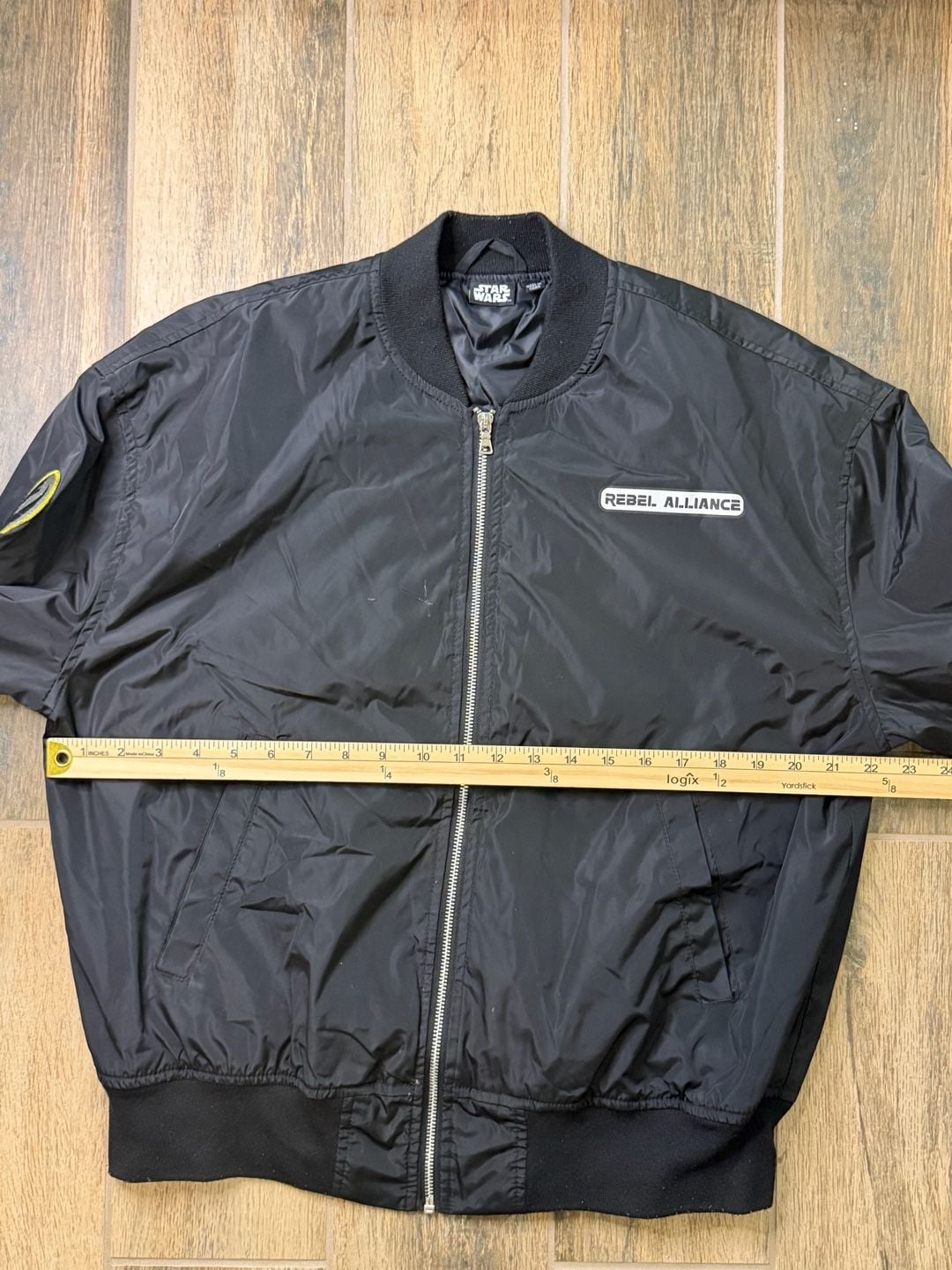 Men’s Star Wars Rebel Alliance Bomber Jacket Size M Black X-Wing Squadron Gift 6