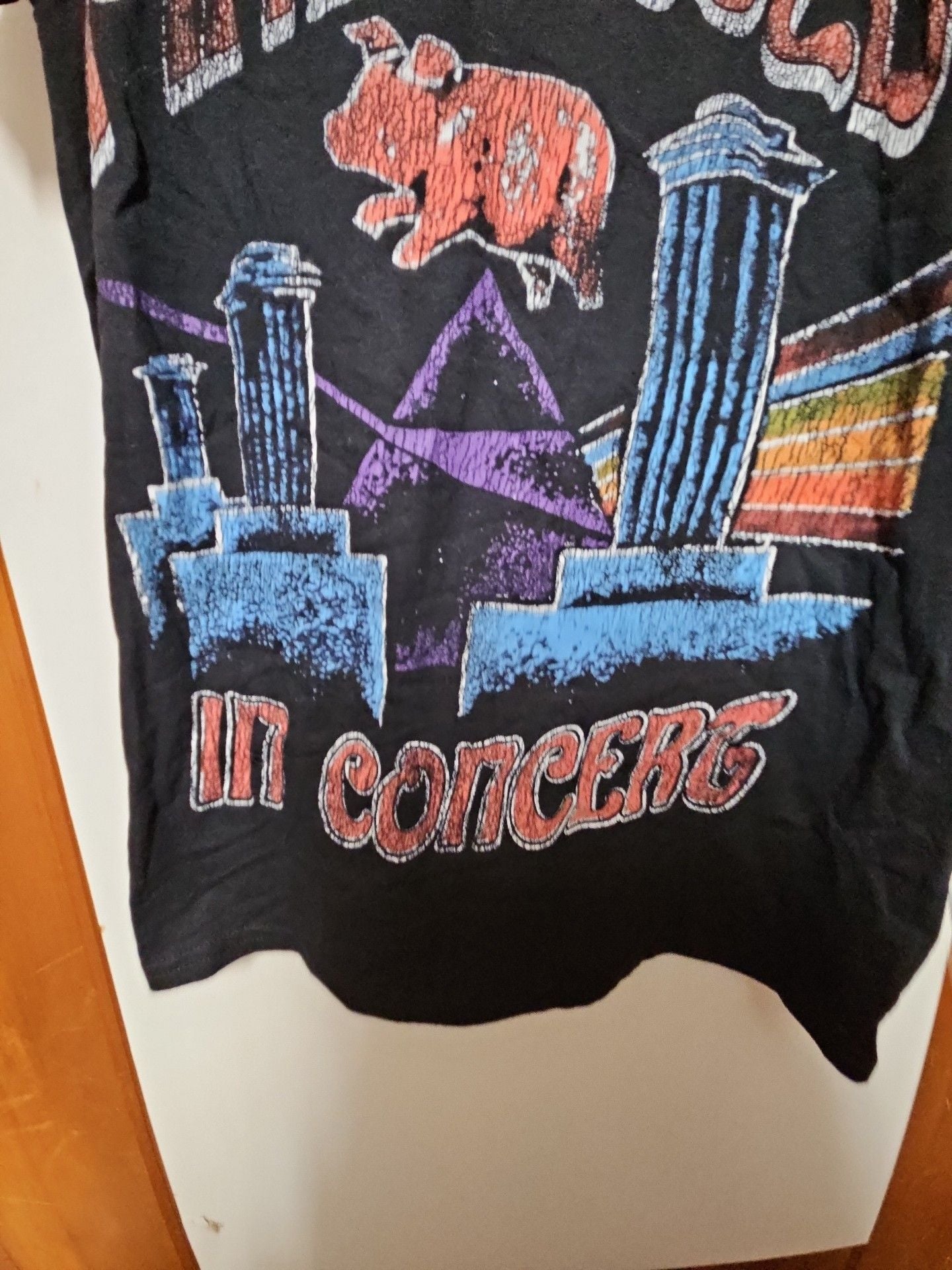 Pink Floyd In Concert T-Shirt Size Small Black 3