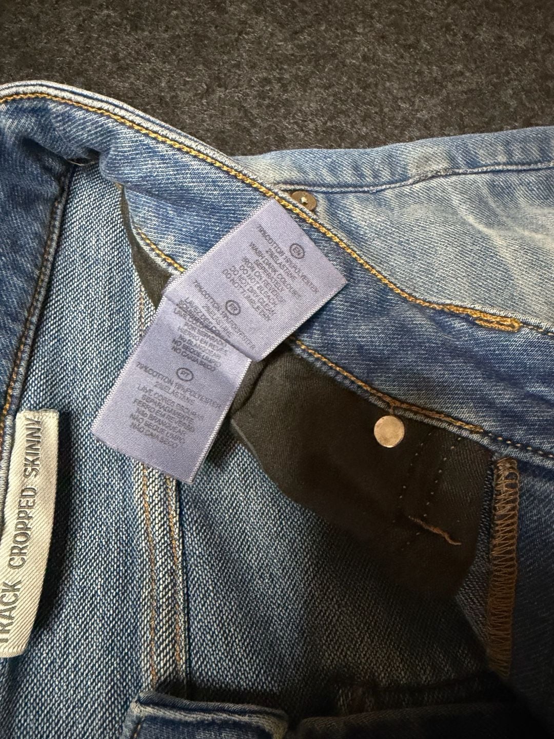 Voi Jeans Track Cropped Skinny Jeans 32x28 Light Wash 4