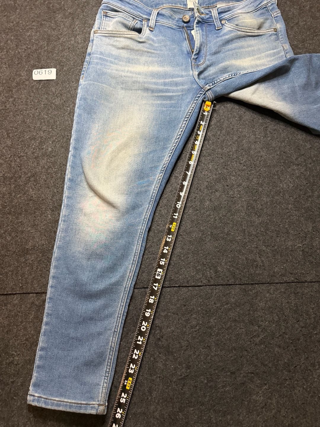 Voi Jeans Track Cropped Skinny Jeans 32x28 Light Wash 7