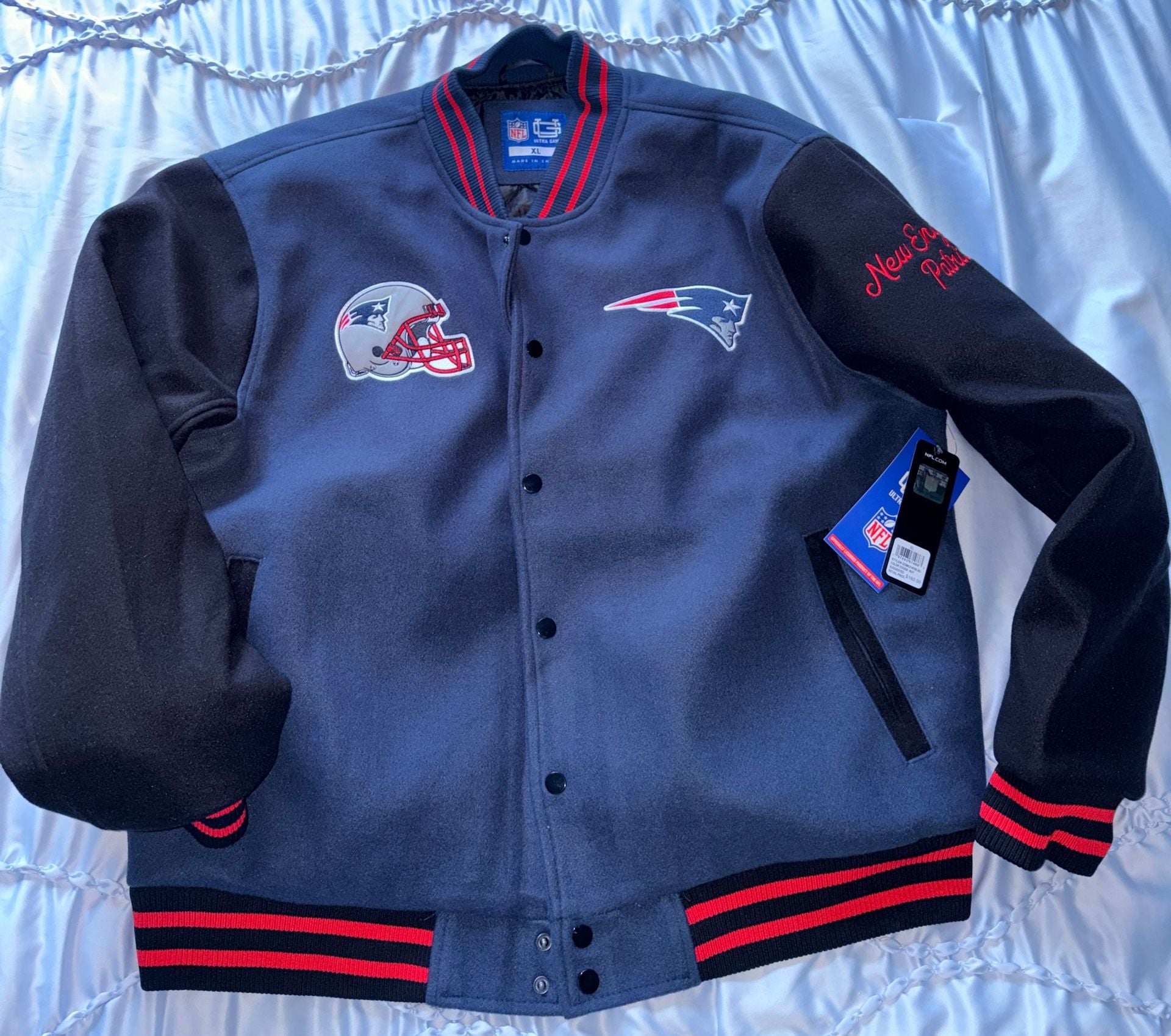 NFL Patriots Jacket XL 6