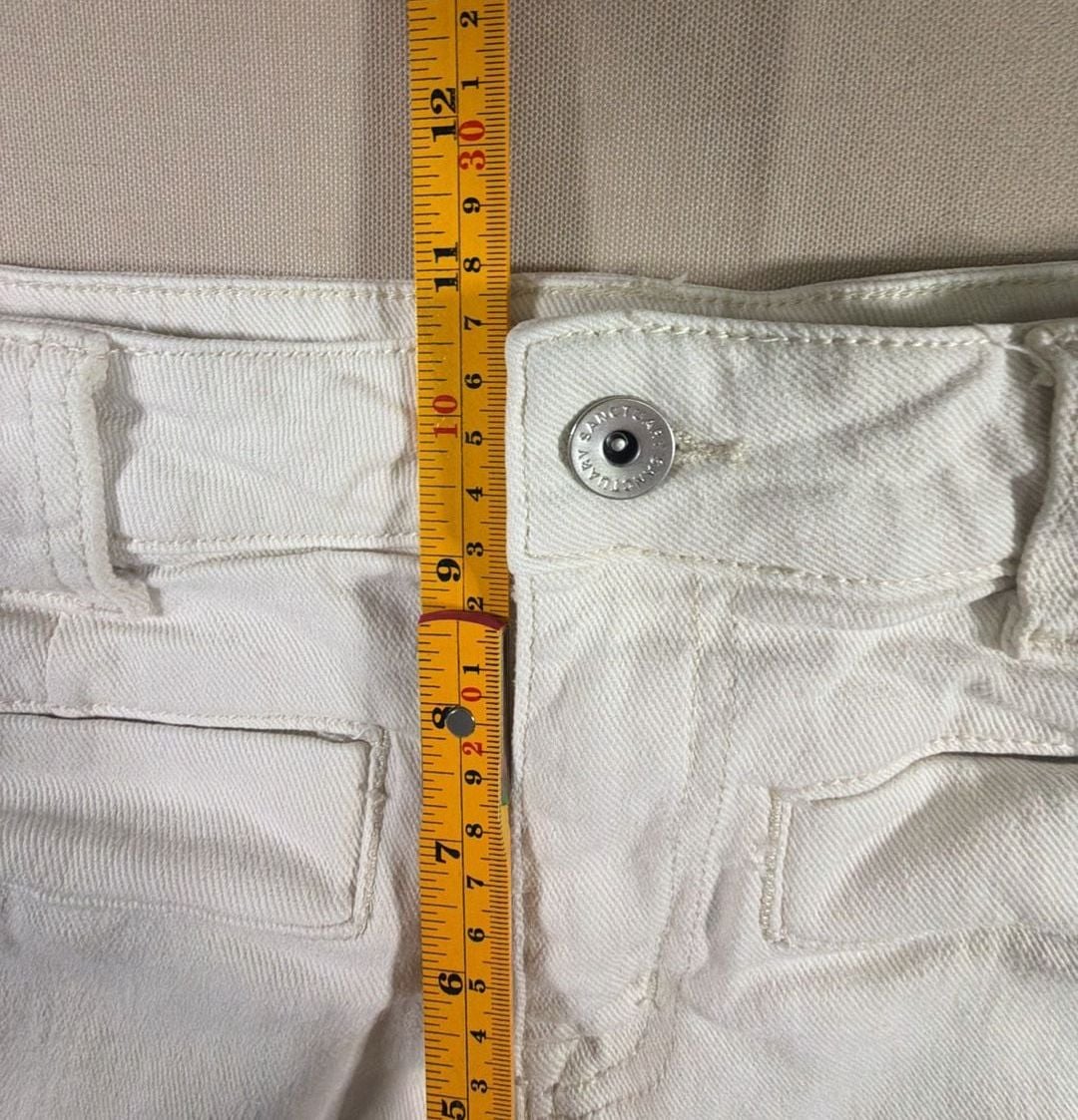 Sanctuary Voyage Full Length Jeans Size 27 White Standard Rise 5