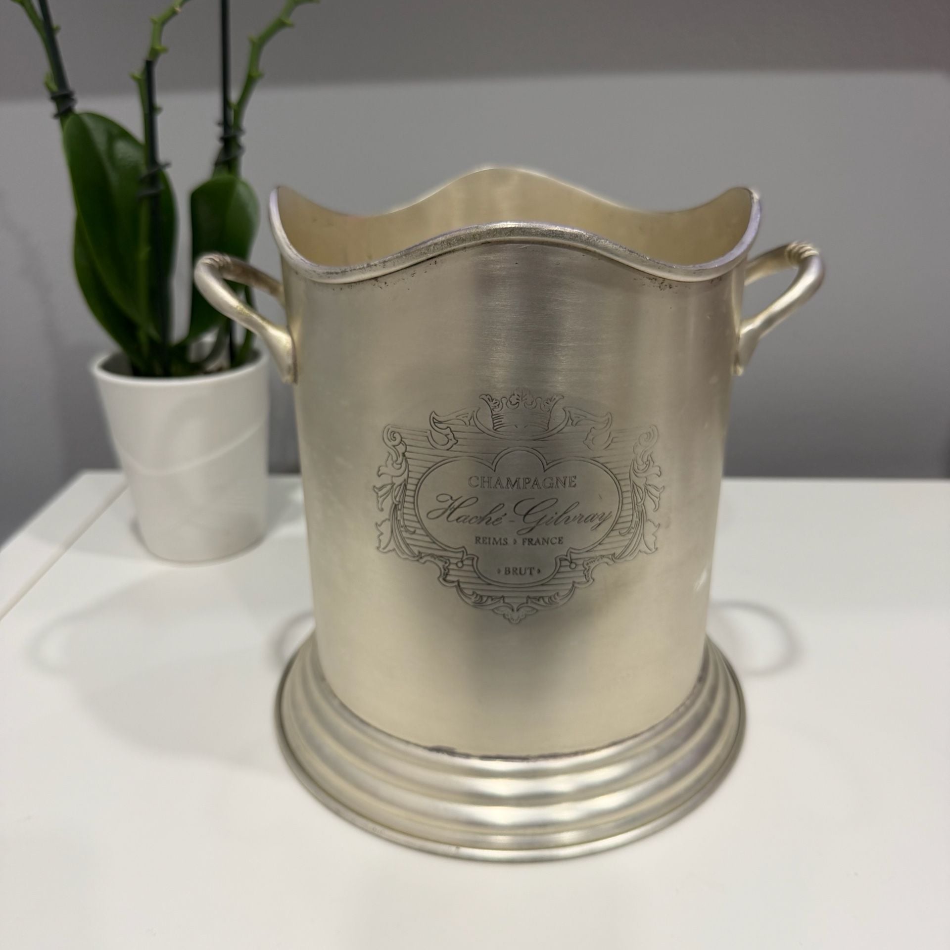 Haché-Gilray Champagne Brut Silver-Plated Ice Bucket 1