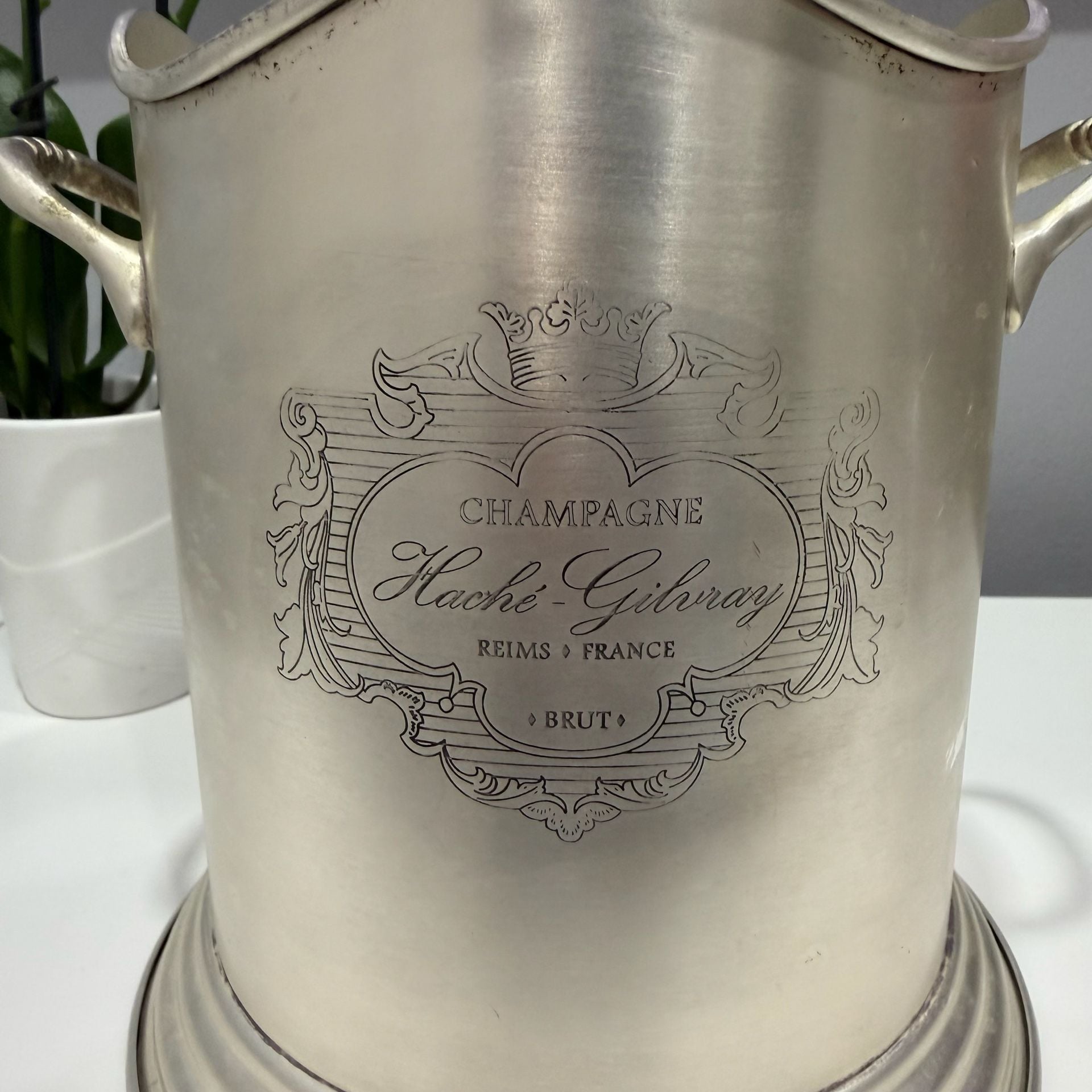 Haché-Gilray Champagne Brut Silver-Plated Ice Bucket 2