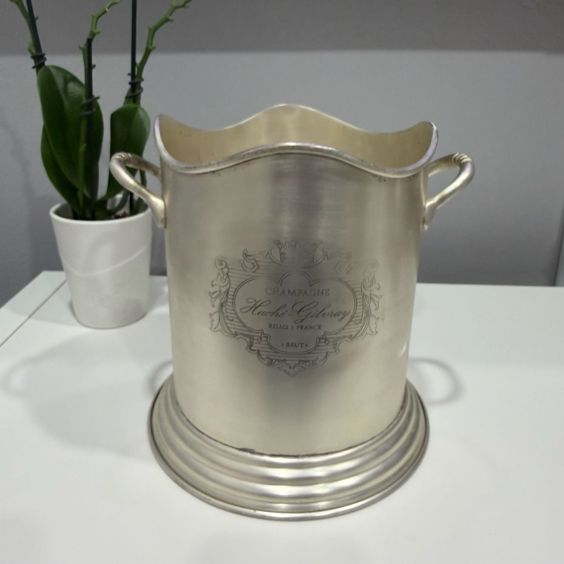 Haché-Gilray Champagne Brut Silver-Plated Ice Bucket 3