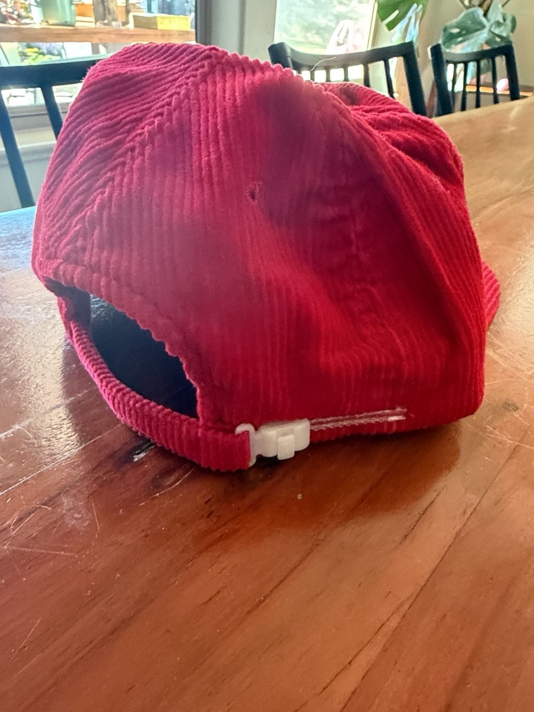 Vintage Shorty's Vallecito Marina Red Corduroy Snapback Hat 3