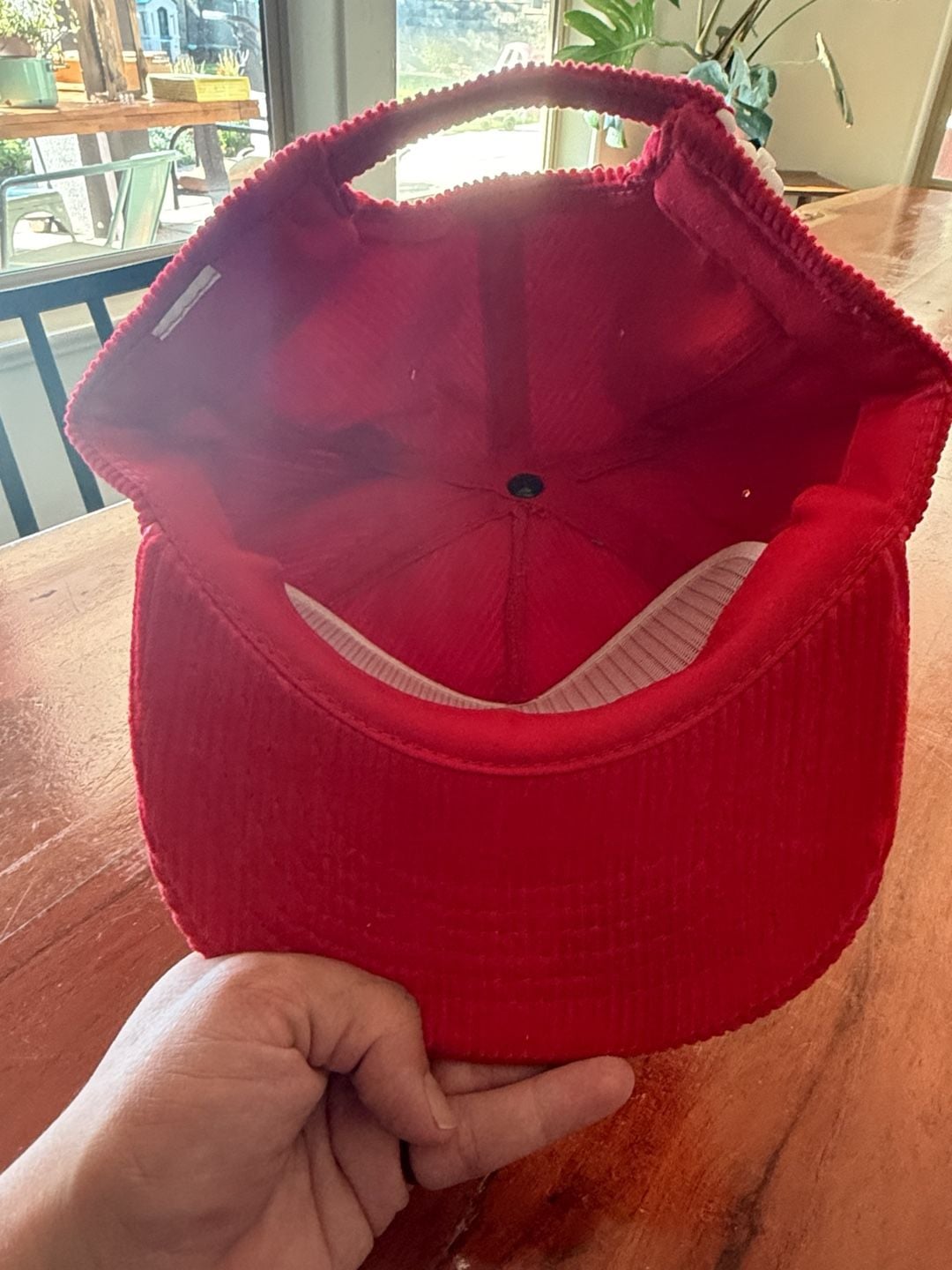 Vintage Shorty's Vallecito Marina Red Corduroy Snapback Hat 5