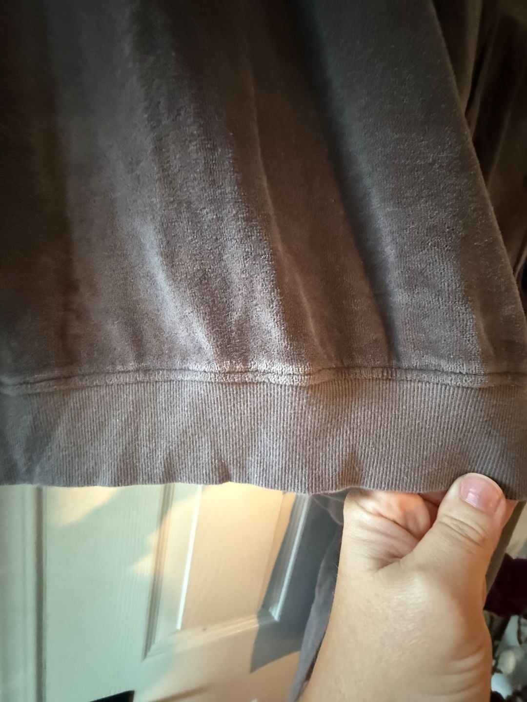 Pact Velour Sweatshirt Size L Brown Organic Cotton 3