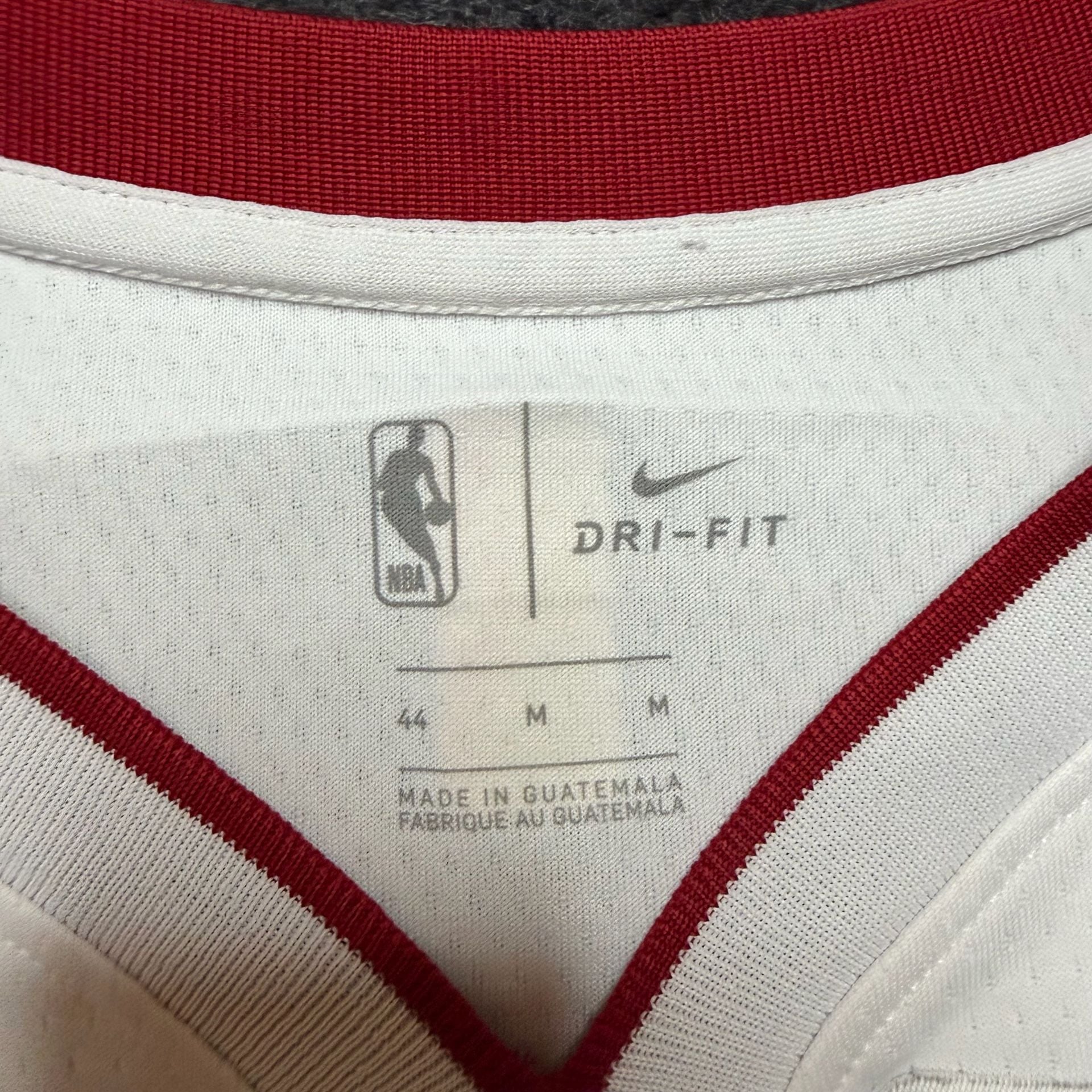 Nike Miami Heat LeBron James 6 Jersey Size 44 Medium White Swingman 4