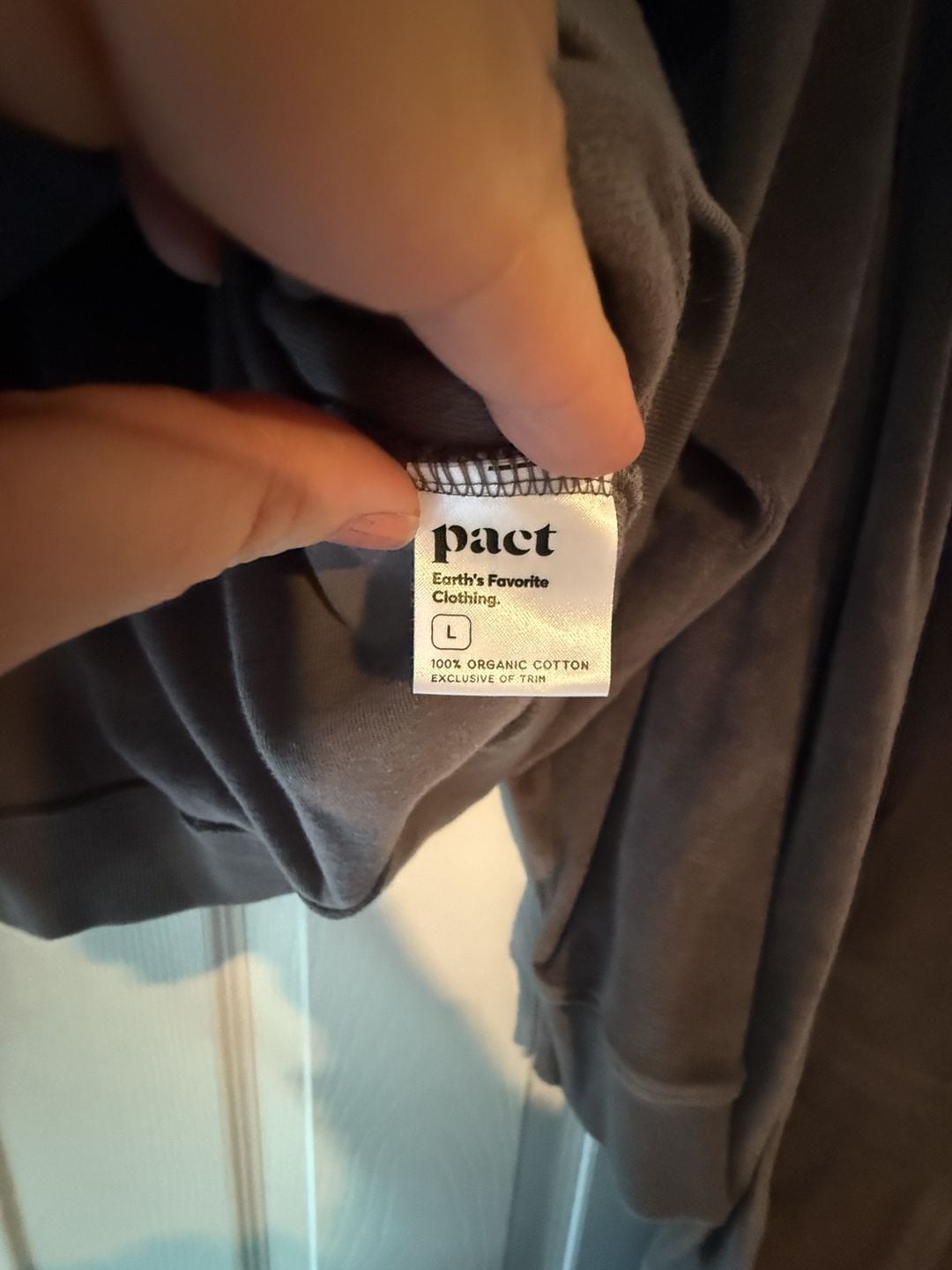Pact Velour Sweatshirt Size L Brown Organic Cotton 5