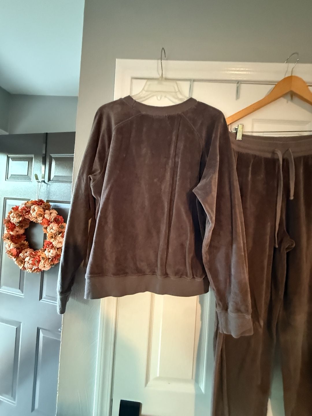 Pact Velour Sweatshirt Size L Brown Organic Cotton 7