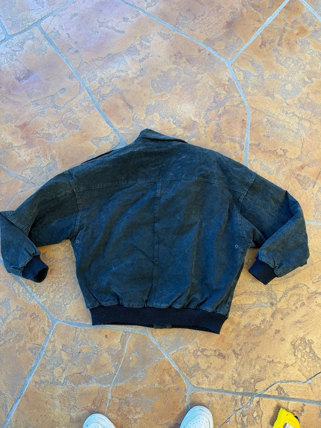 Middlebrook Park Suede Leather Bomber Jacket Size M Black Flight 6