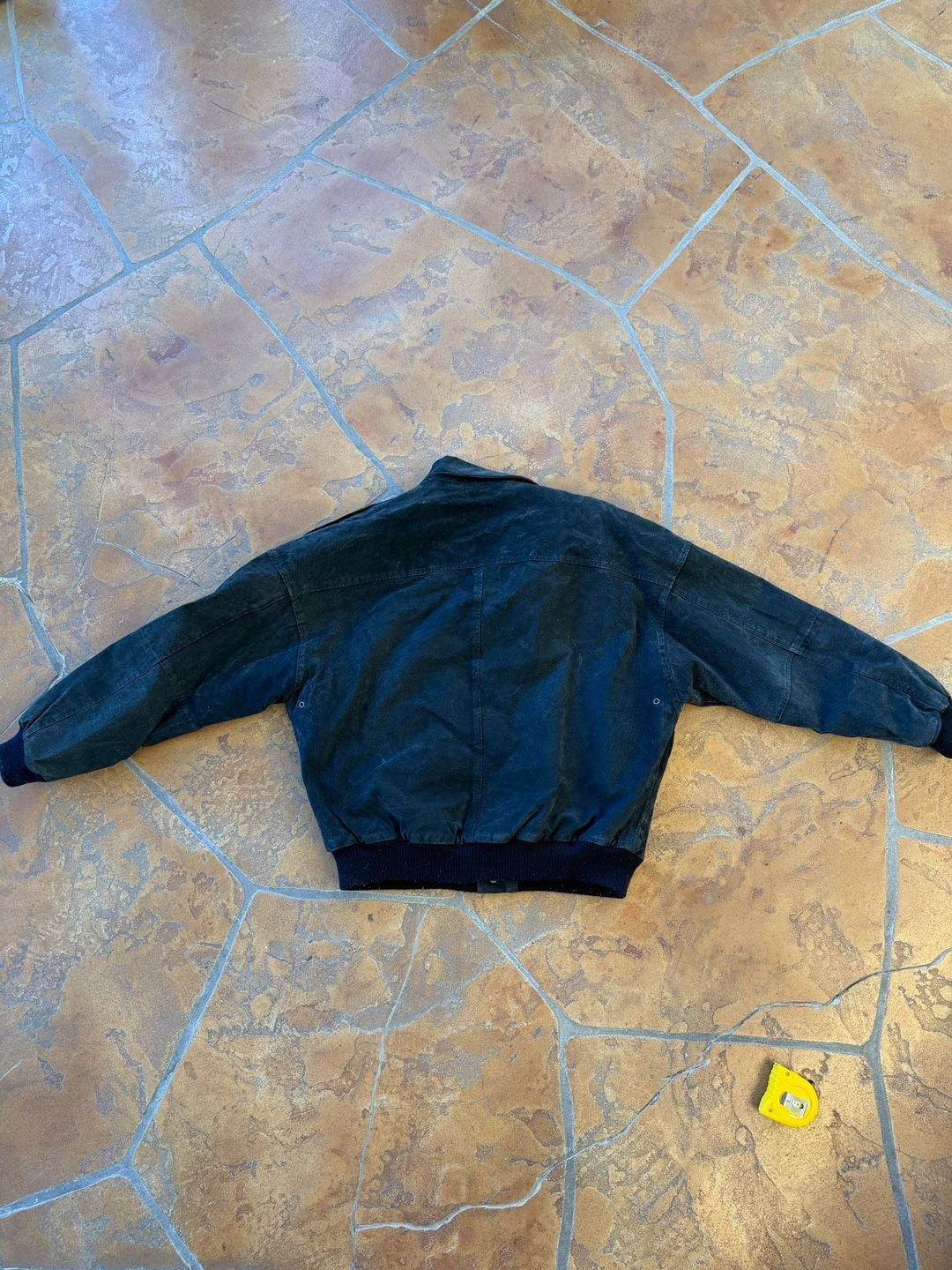 Middlebrook Park Suede Leather Bomber Jacket Size M Black Flight 7