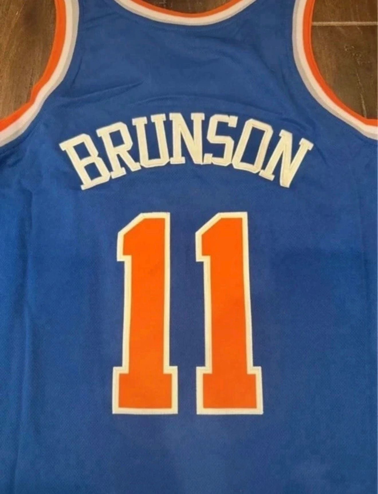 New York Knicks Jalen Brunson 11 Basketball Jersey Blue 3