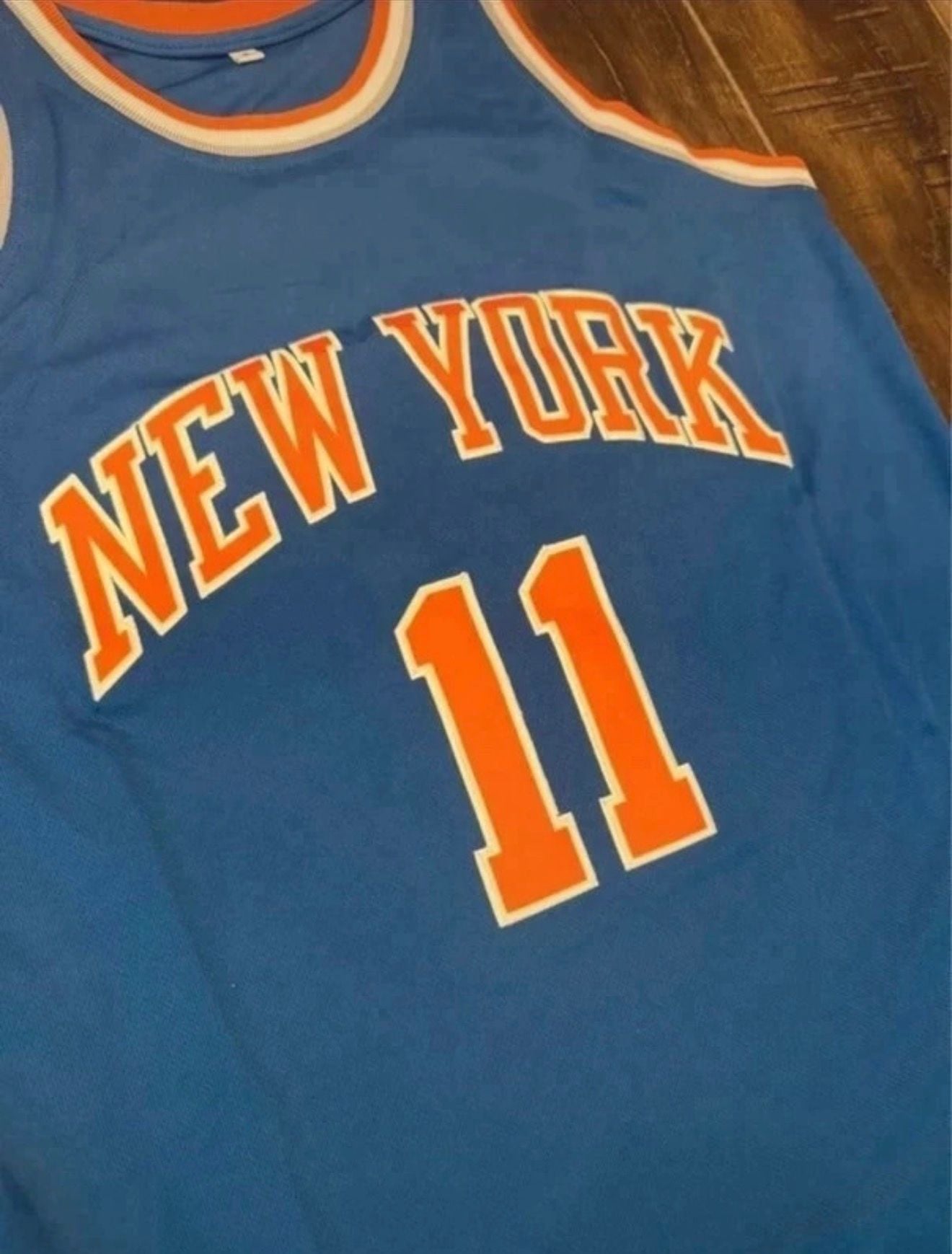 New York Knicks Jalen Brunson 11 Basketball Jersey Blue 5