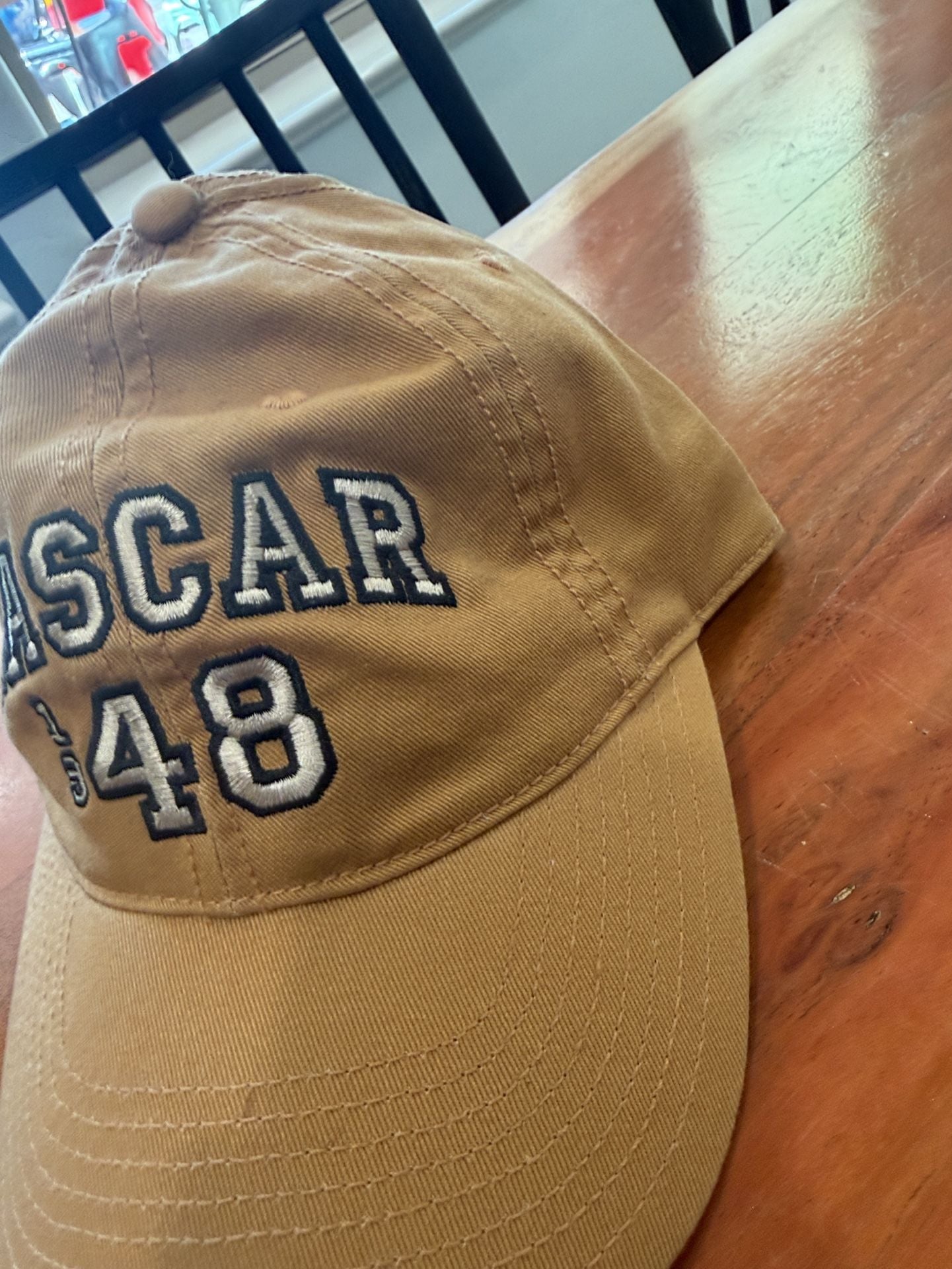 NASCAR 48 Tan Embroidered Baseball Hat Cap Adjustable 3