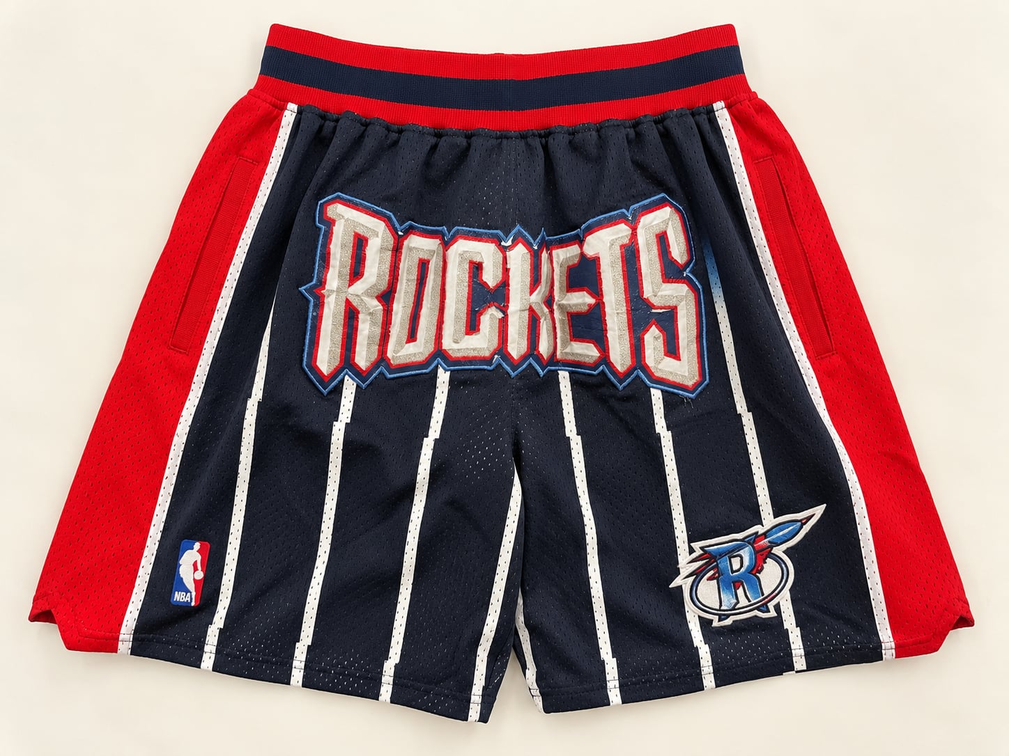 Just Don Houston Rockets 1995-96 NBA Mesh Basketball Shorts USA L 2