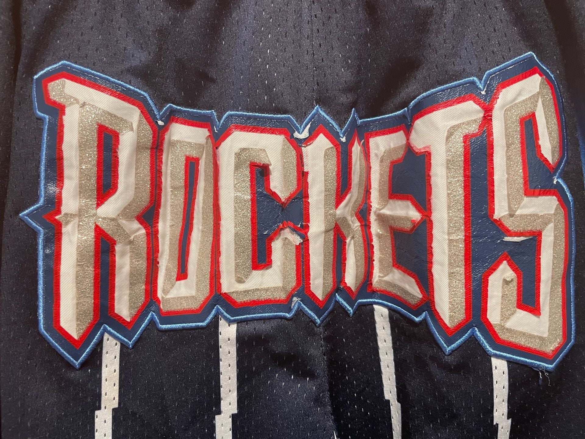 Just Don Houston Rockets 1995-96 NBA Mesh Basketball Shorts USA L 6