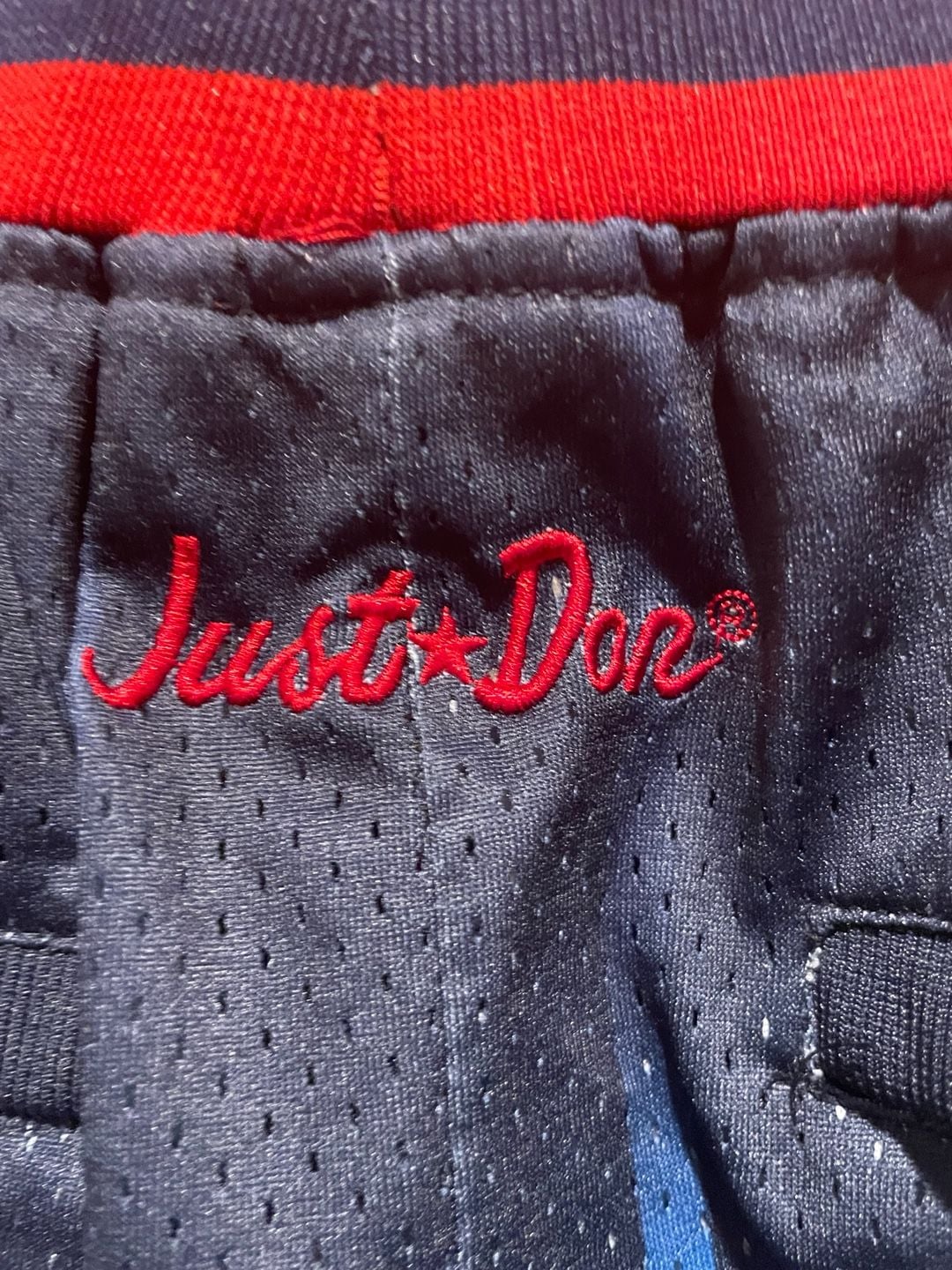 Just Don Houston Rockets 1995-96 NBA Mesh Basketball Shorts USA L 12