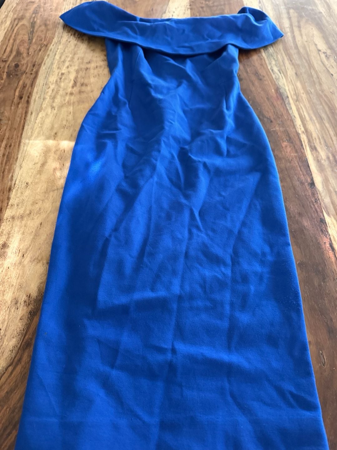 Babaton Off The Shoulder Midi Dress Size 2 Blue 2