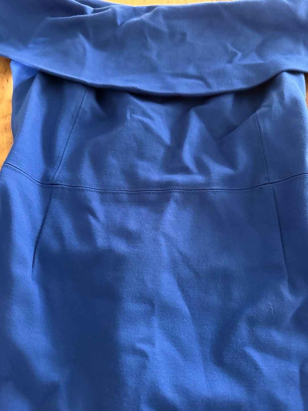 Babaton Off The Shoulder Midi Dress Size 2 Blue 3