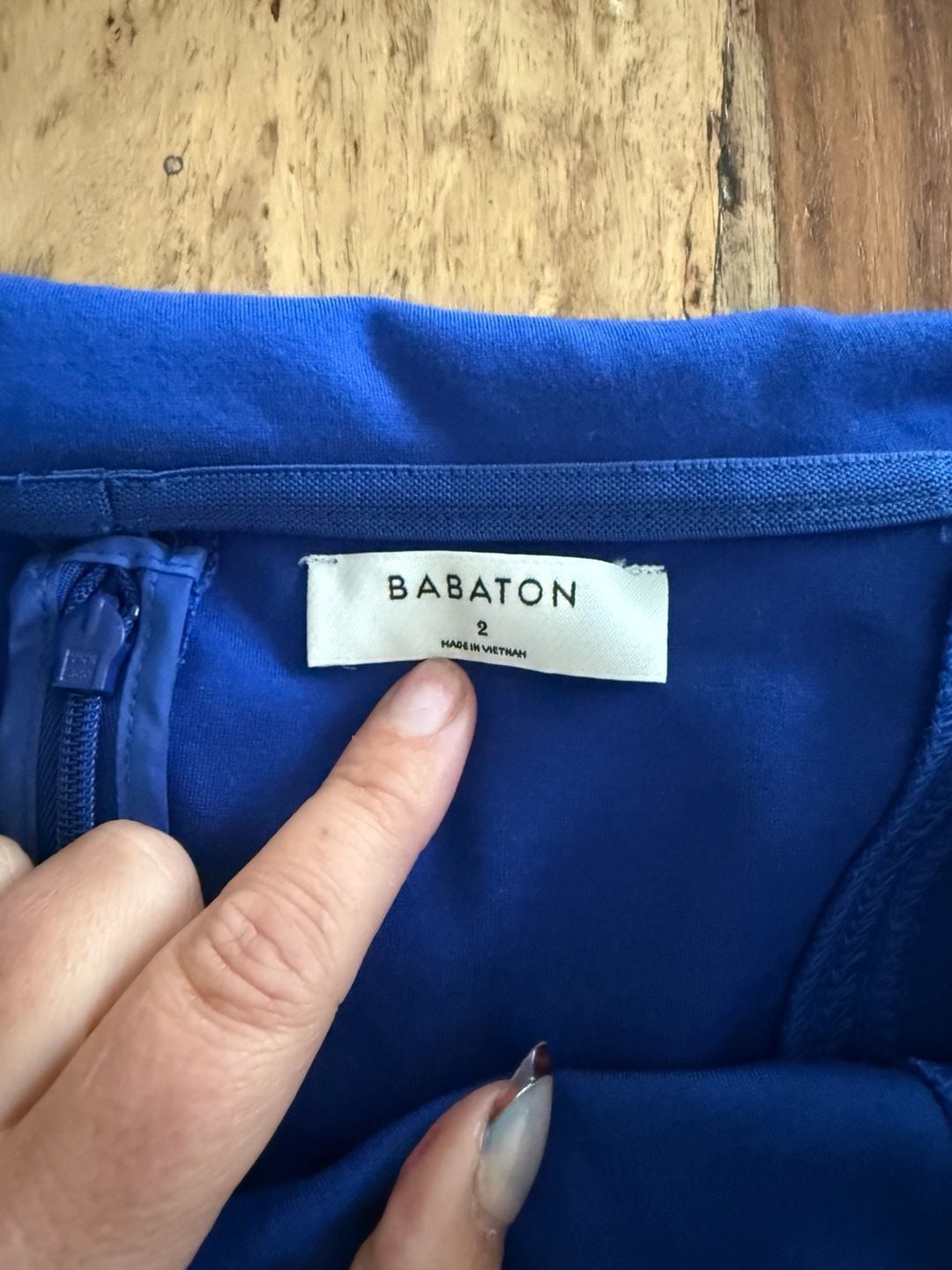 Babaton Off The Shoulder Midi Dress Size 2 Blue 5