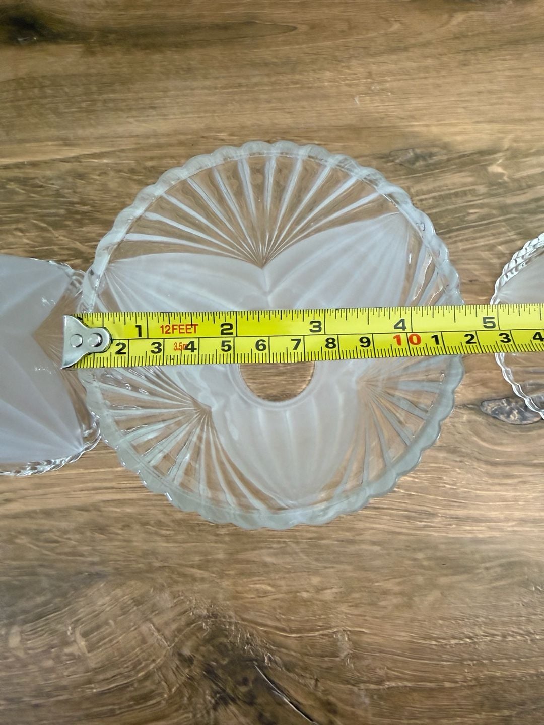 Art Deco Frosted Glass Lamp Shades Set of 3 6