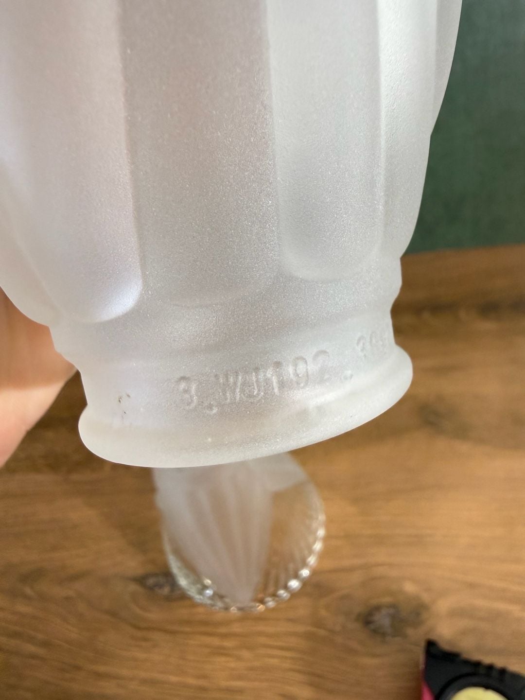 Art Deco Frosted Glass Lamp Shades Set of 3 9