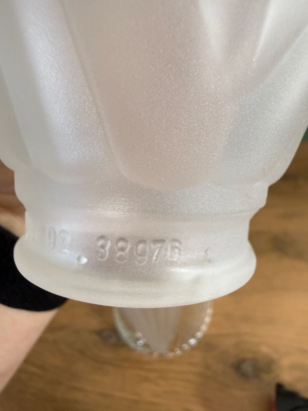 Art Deco Frosted Glass Lamp Shades Set of 3 10
