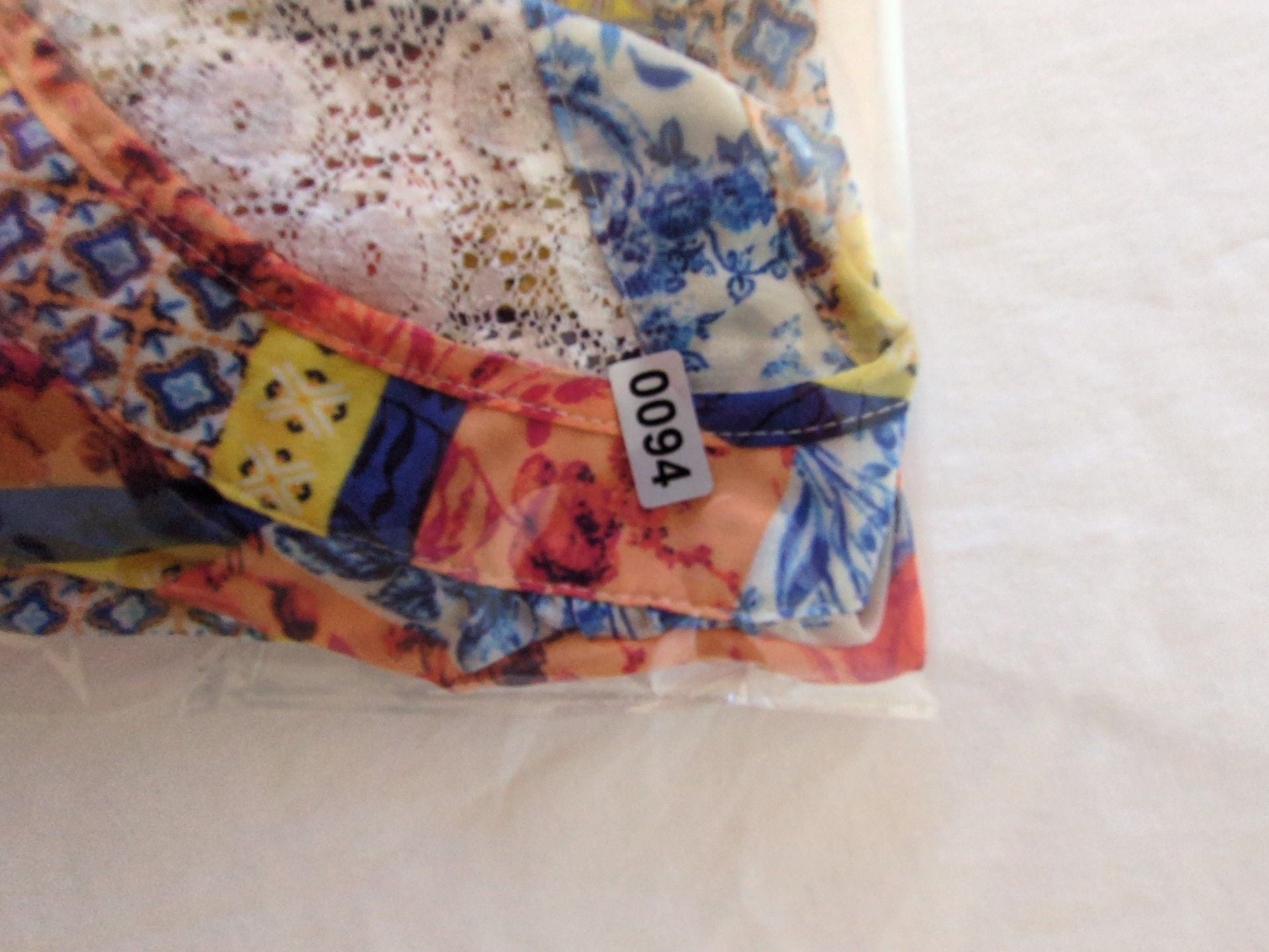 FIGUEROA&FLOWER Blouse Size M Multicolor Floral Patchwork Lace Tie 11