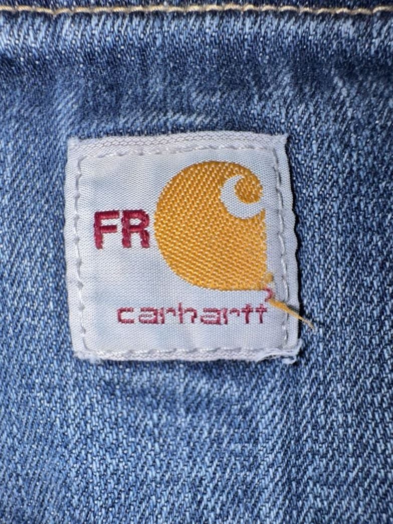 Carhartt FR Jeans Size 33x34 Blue Flame Resistant Denim Work Pants 7