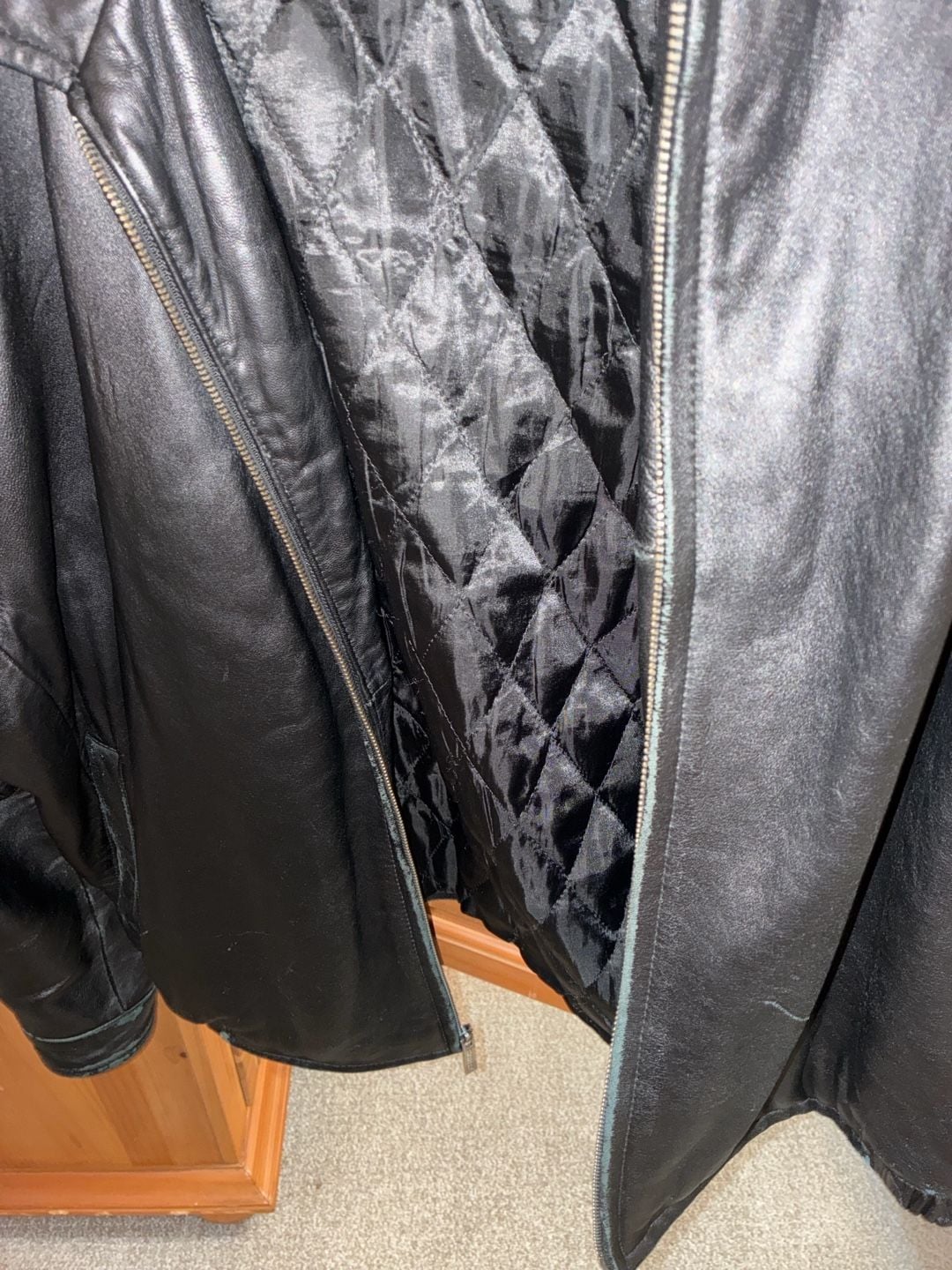 Excelled Leather Jacket Size 2XL Black Quilted Lining 3