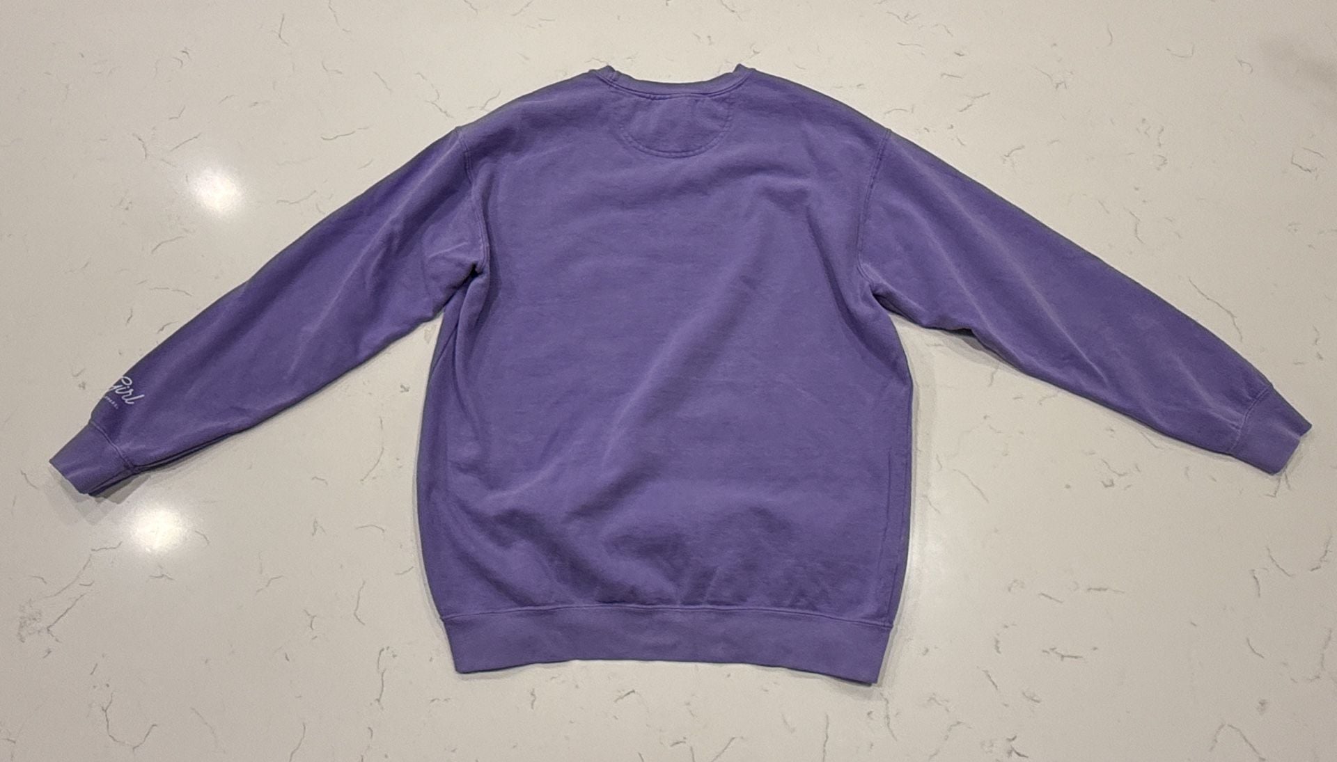 Comfort Colors Vikes Minnesota Sweatshirt Size L Purple Garment Dyed 7
