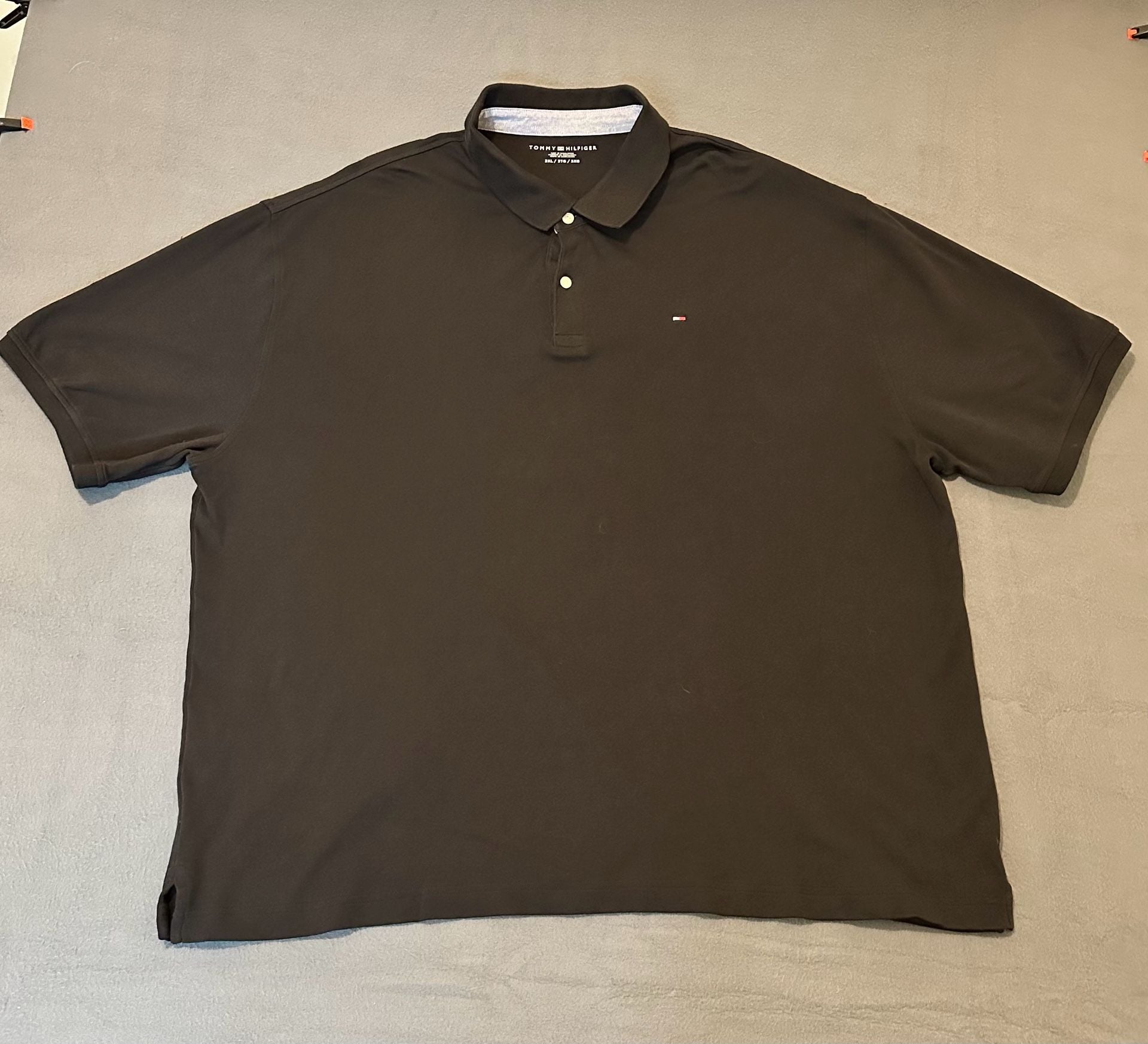 Tommy Hilfiger Polo Shirt Size 3XL Brown Cotton Short Sleeve 2
