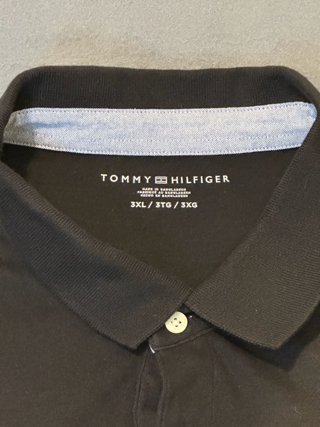 Tommy Hilfiger Polo Shirt Size 3XL Brown Cotton Short Sleeve 3