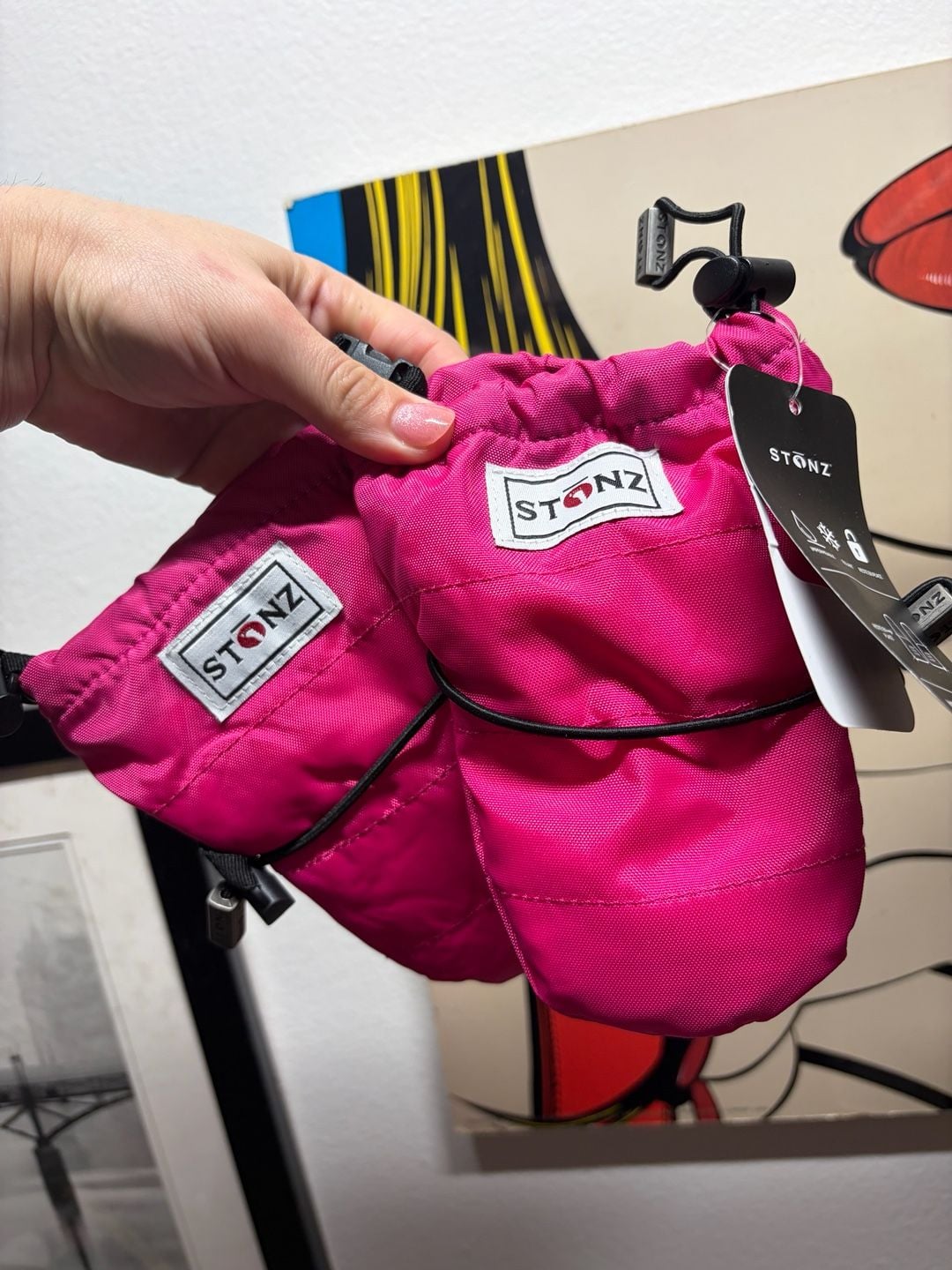 Stonz Baby Mitz Size 0-12M Fuchsia Waterproof Mittens 8
