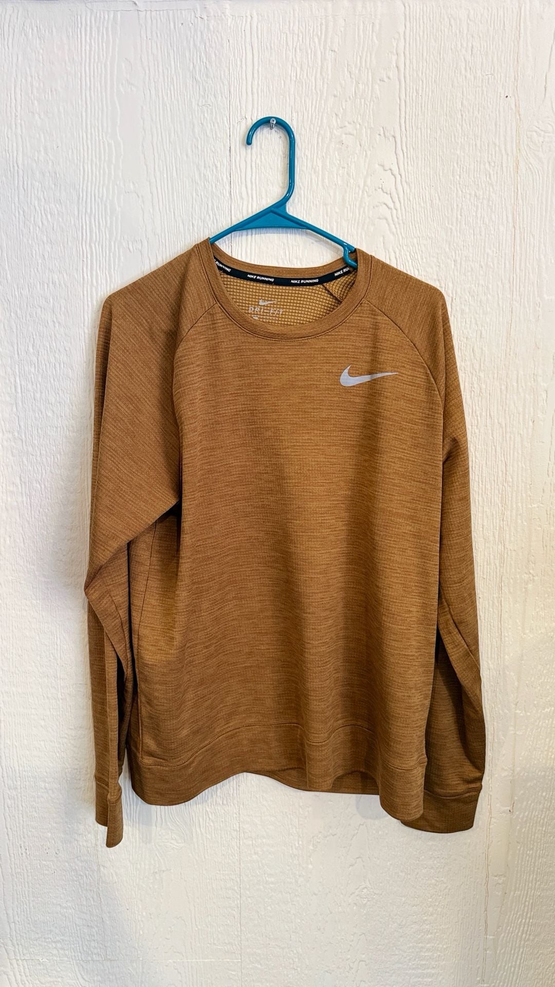 Nike Dri-FIT Running Pullover Size L Brown Thermals 2