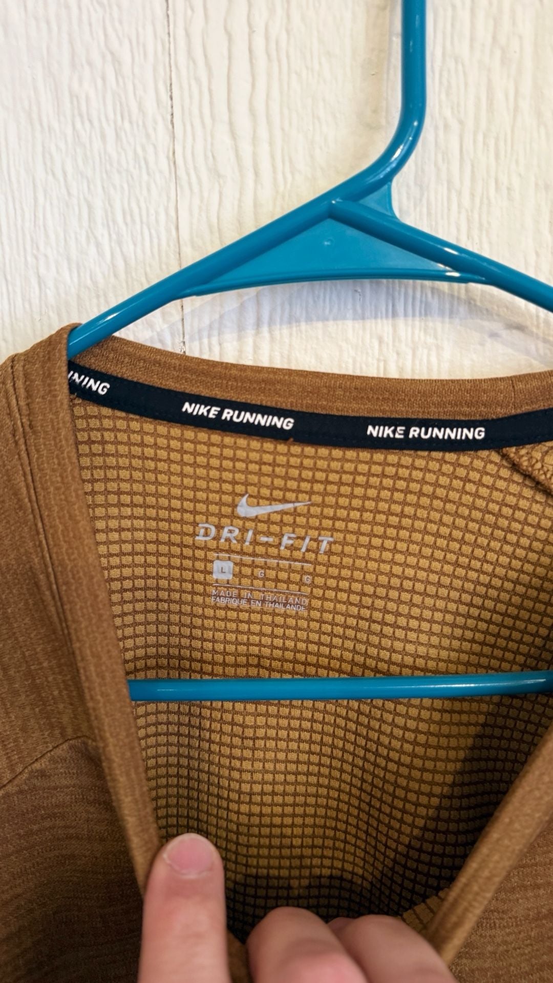 Nike Dri-FIT Running Pullover Size L Brown Thermals 3