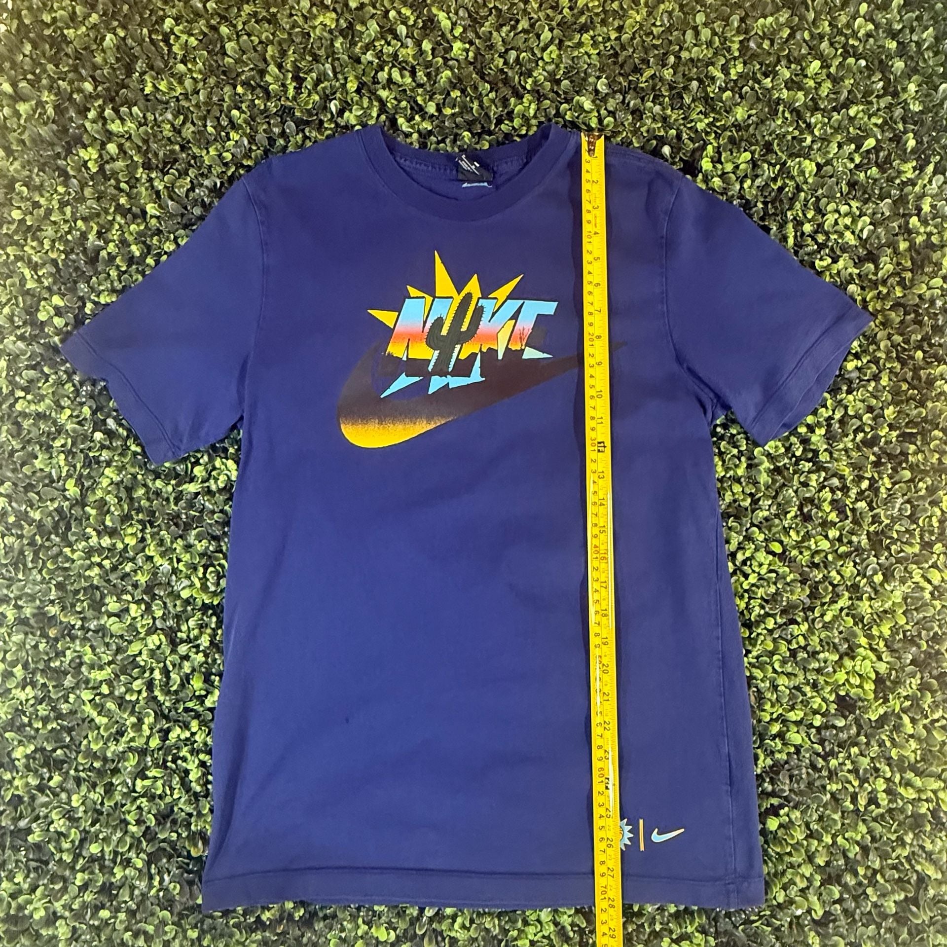 Nike Exploration Series Cactus Logo T-Shirt Size M Blue Southwestern 6