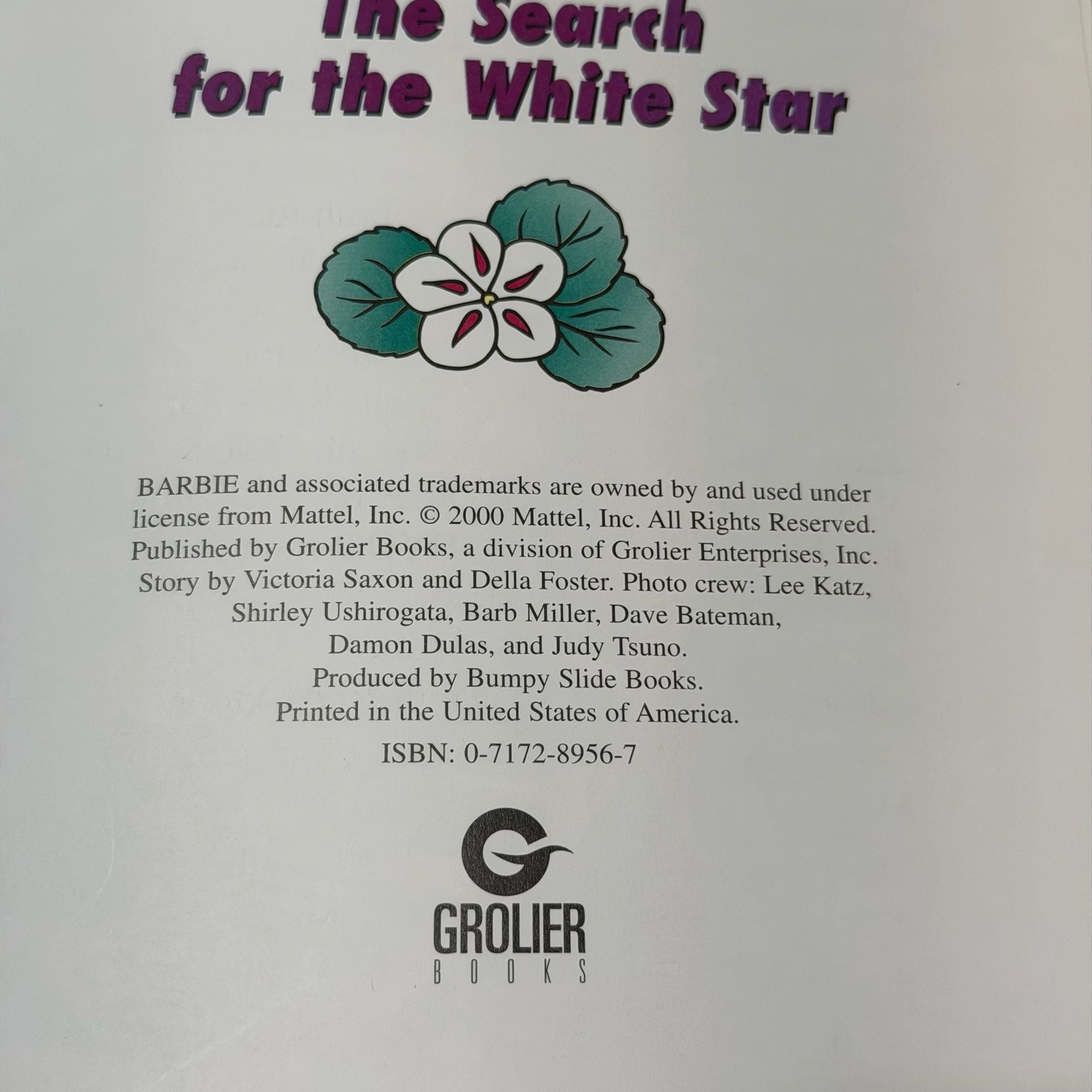 Barbie The Search for the White Star Vintage Hardcover Children's Book 4