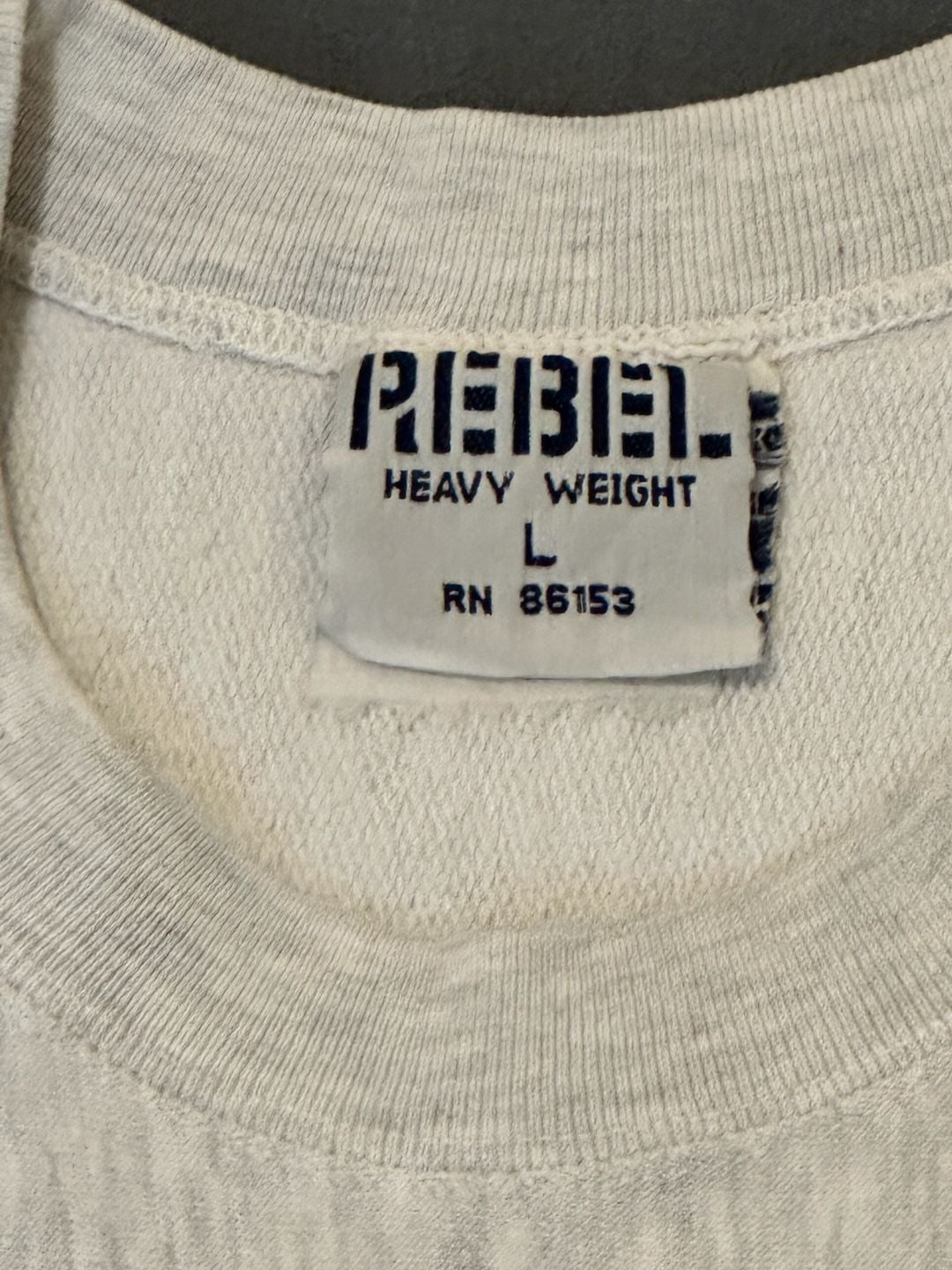 Rebel University of Michigan Heavyweight Sweatshirt Size L Grey 3