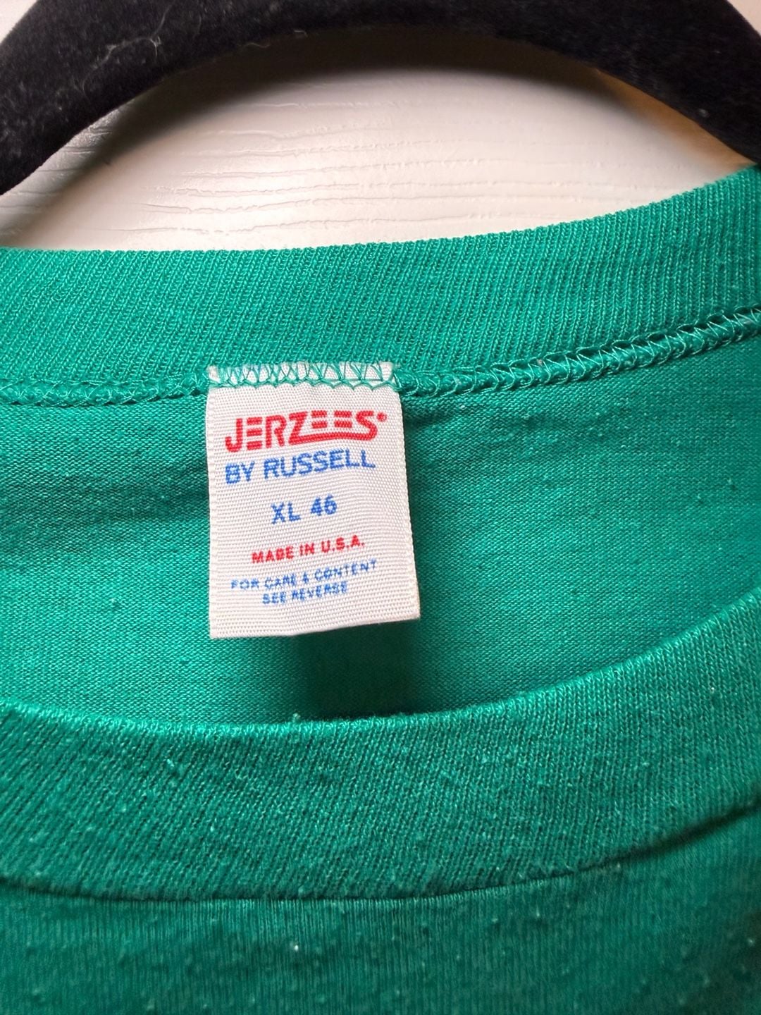 Jerzees Chief Logan Mingoes T-Shirt XL 46 Vintage Teal Graphic Tee 5