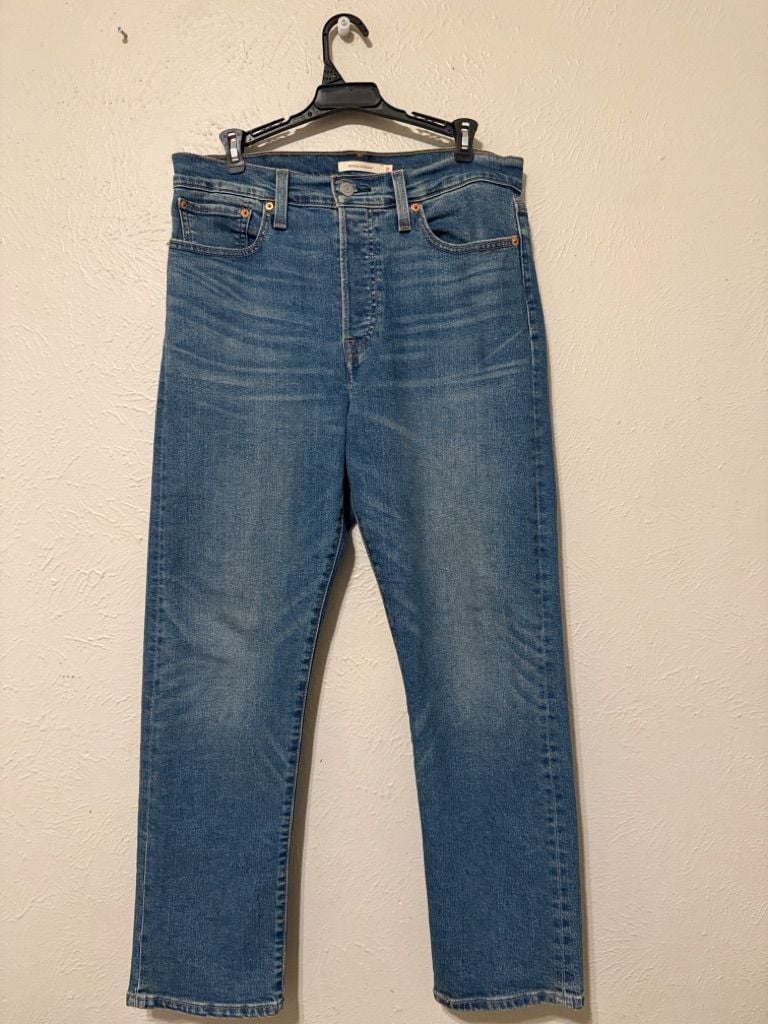 Levi's 501 Original Wedgie Straight Jeans Size 31 Medium Wash 2