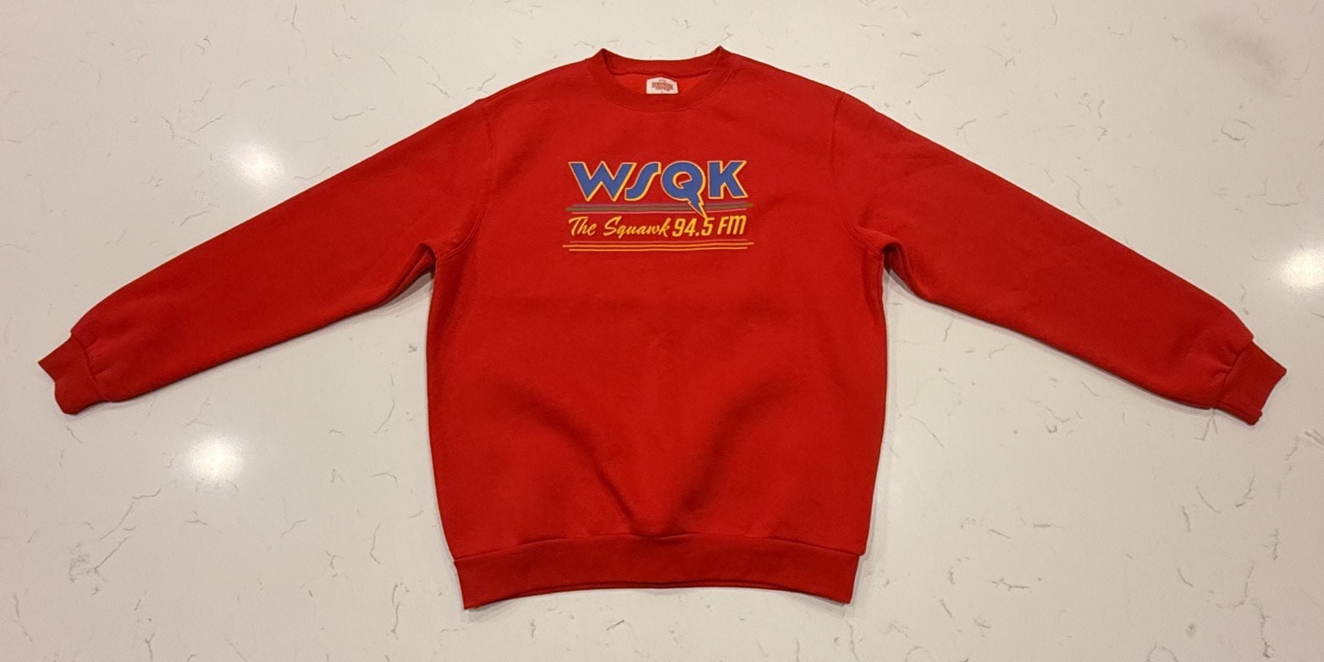 Stranger Things X Primark WSQK The Squawk Sweatshirt Size M Red 2
